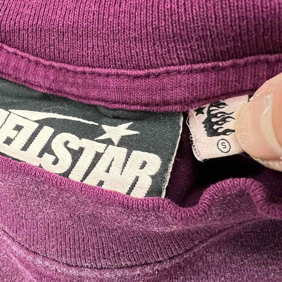 Hellstar T - Shirt JESUS Burgundy New Size S
