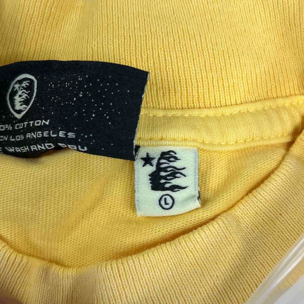 Hellstar T - Shirt JESUS Yellow New Size L