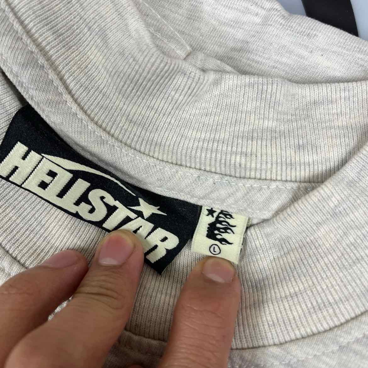 Hellstar T - Shirt JESUS Grey New Size L