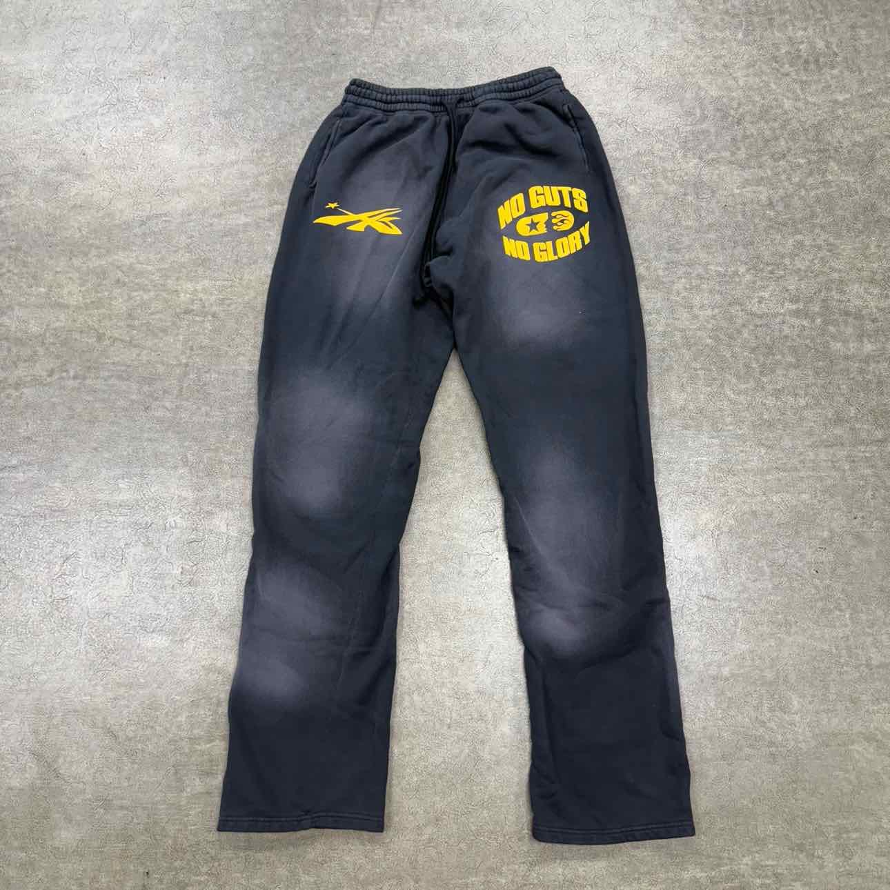 Hellstar Sweatpants NO GUTS NO GLORY Black New Size L