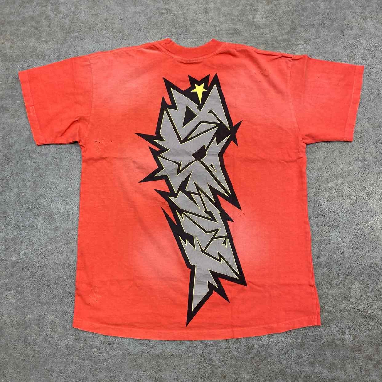 Hellstar T - Shirt CRACKED Red New Size 2XL
