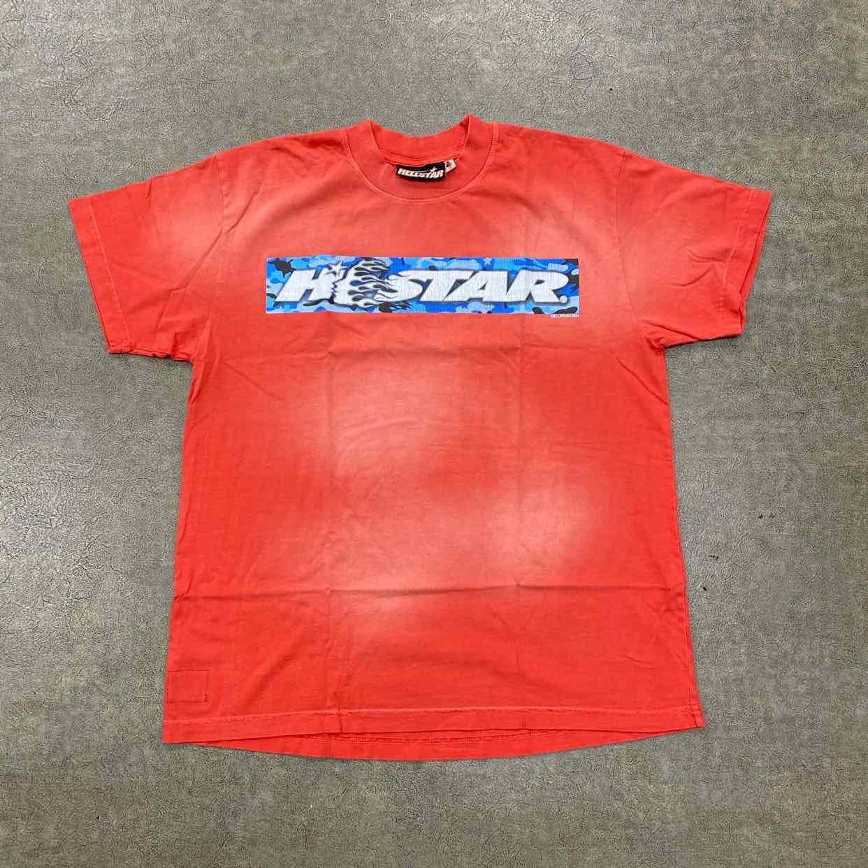 Hellstar T - Shirt BOX LOGO Red New Size M
