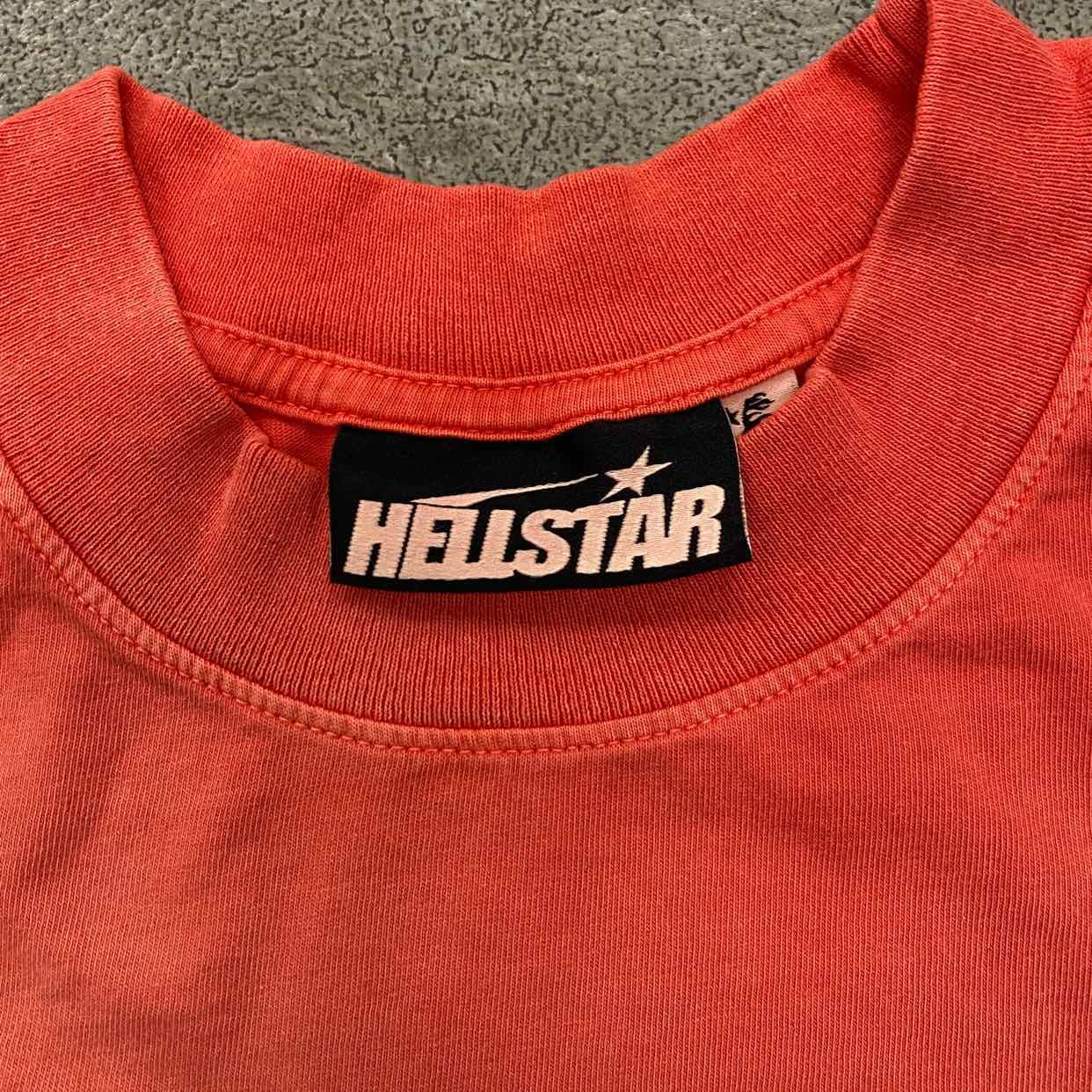 Hellstar T - Shirt BOX LOGO Red New Size M