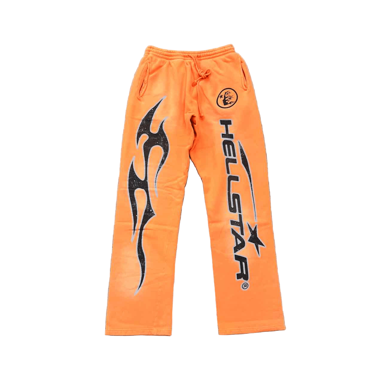 Hellstar Sweatpants FLARE Orange Dye New Size L