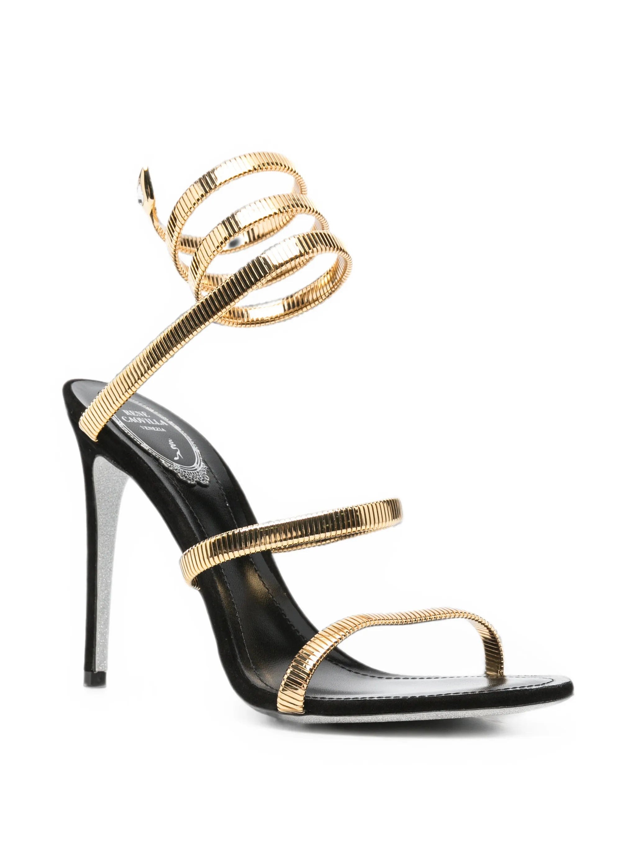 René Caovilla Juniper wrap - around heeled sandals
