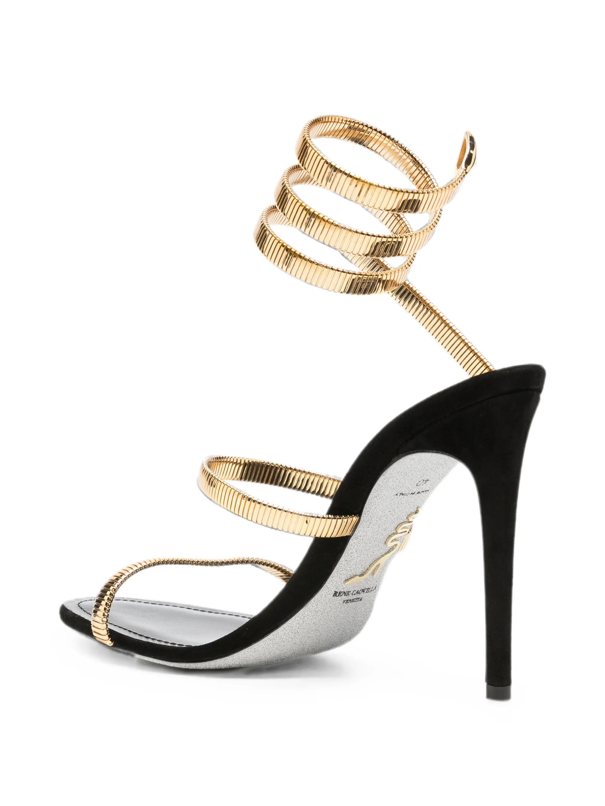 René Caovilla Juniper wrap - around heeled sandals
