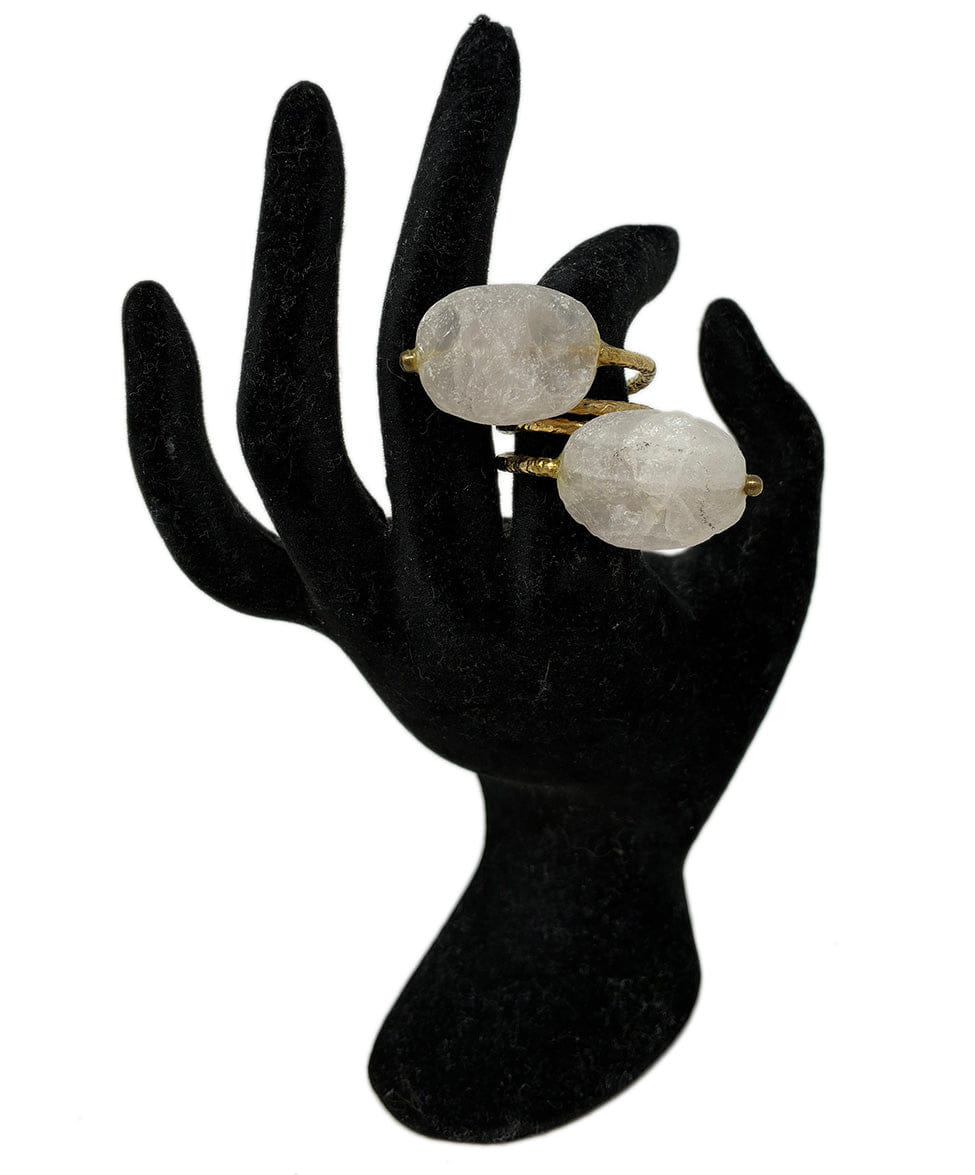Etro Rose Quartz Ring sz 7
