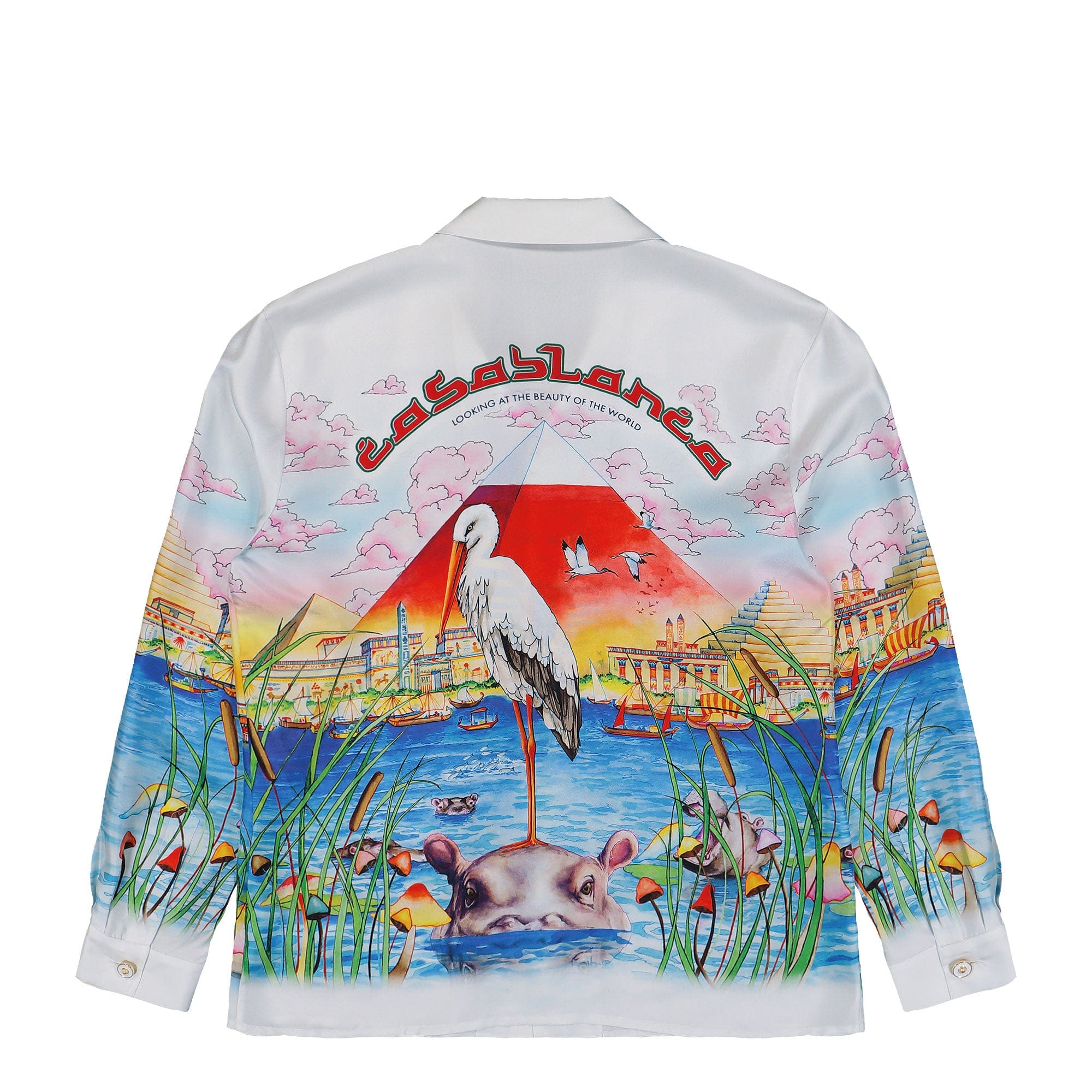 Casablanca Egypt as It Was Cuban Collar LS Shirt