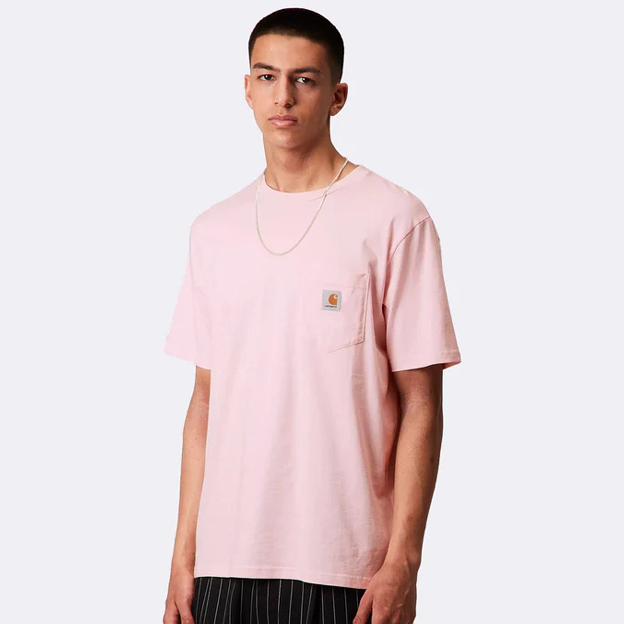 Carhartt WIP S/S Pocket T-Shirt (Air Pink)