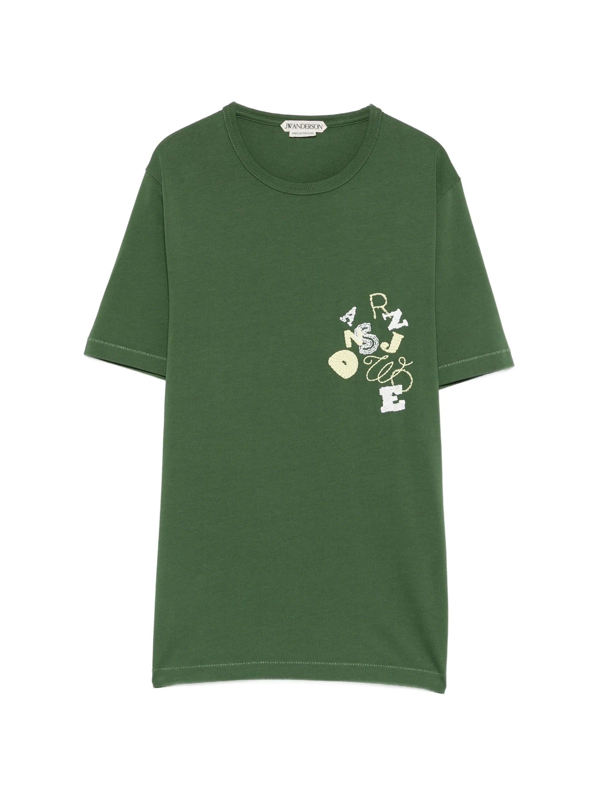 JW Anderson embroidered scattered - letter T - shirt