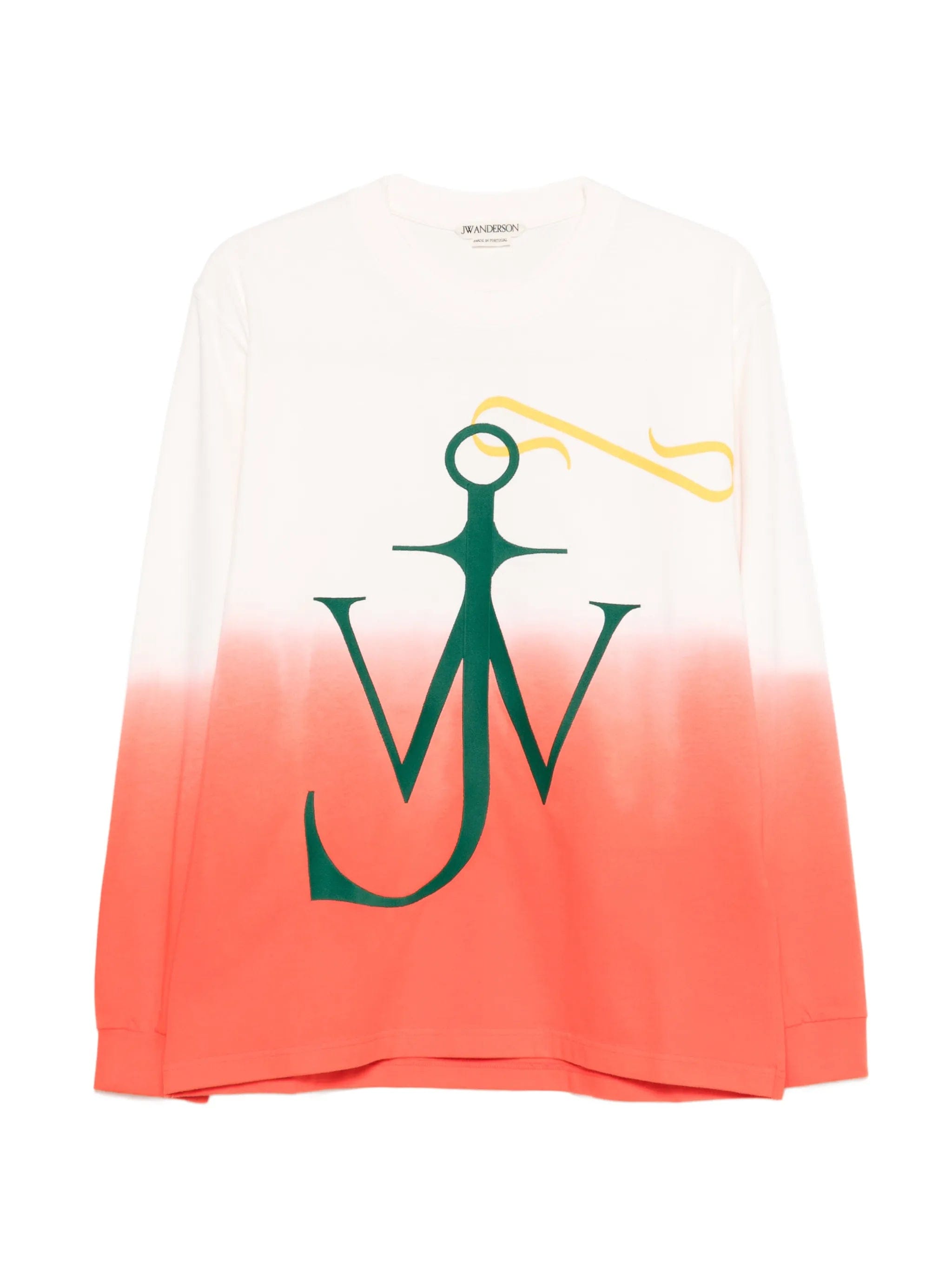 JW Anderson Dip Dye Anchor long - sleeve T - shirt
