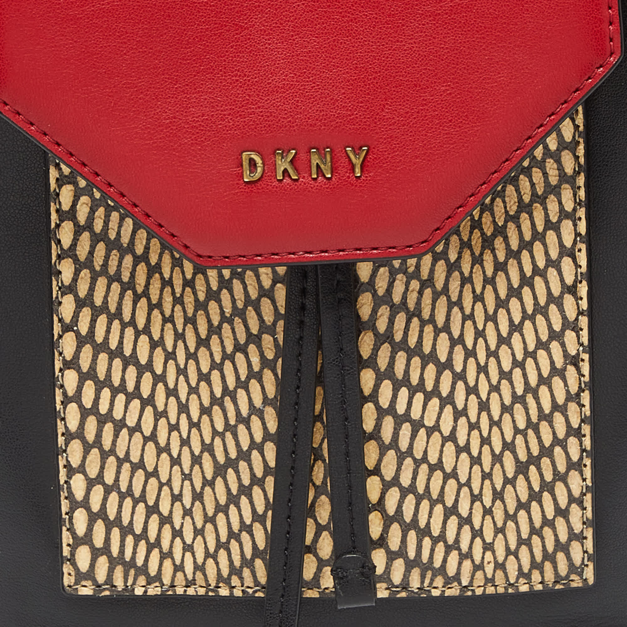 Dkny Tricolor Embossed Leather Small Alexa Backpack