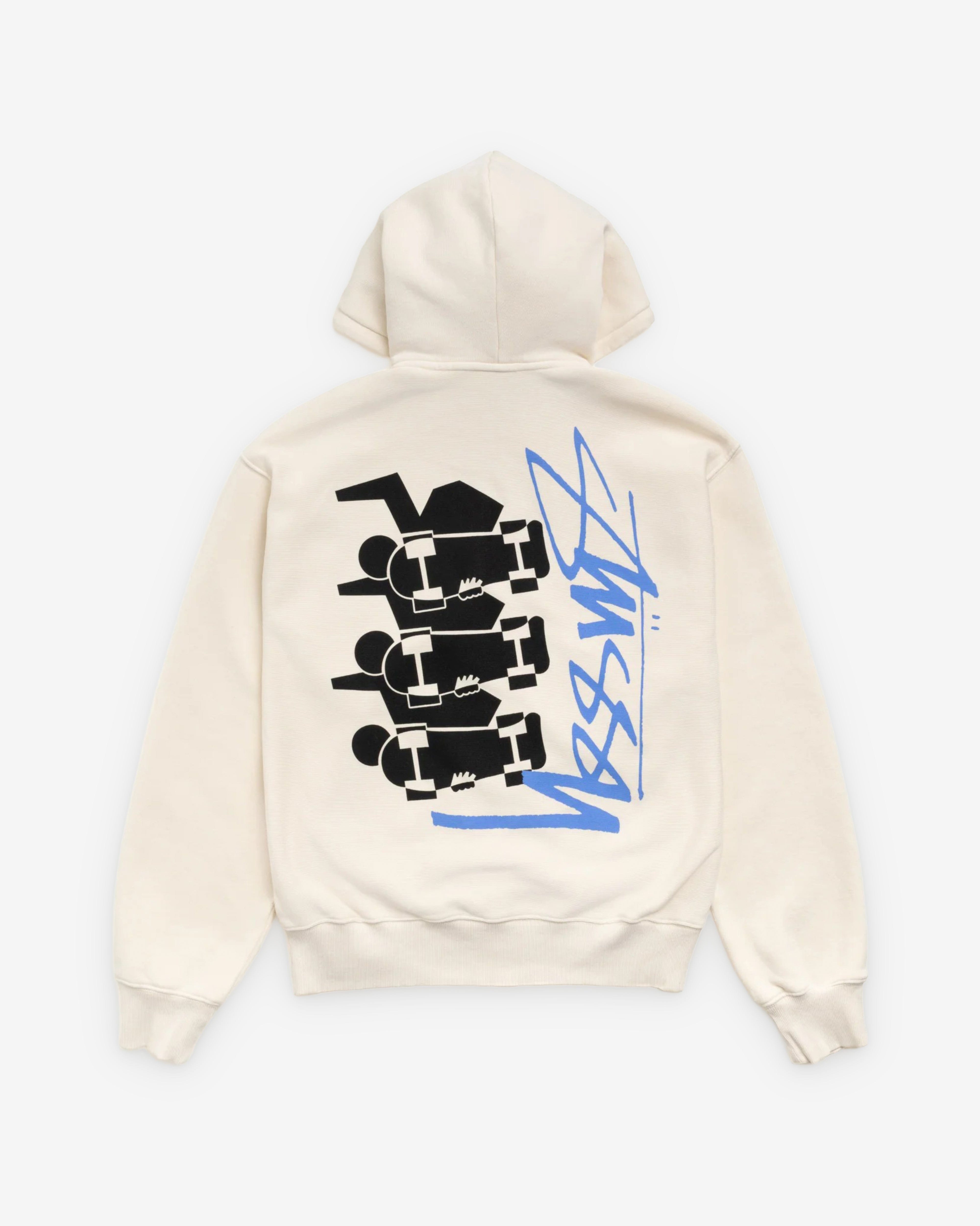 Stüssy - Men's Skate Stack Garment Dyed Zip Hood - (Bone)