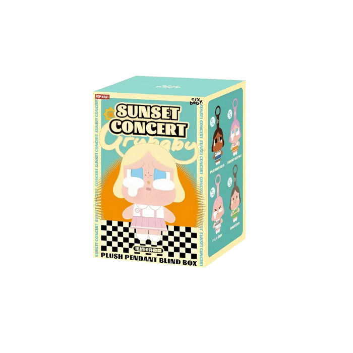 Labubu Pop Mart CryBaby Sunset Concert Series Plush Pendant Blind Box