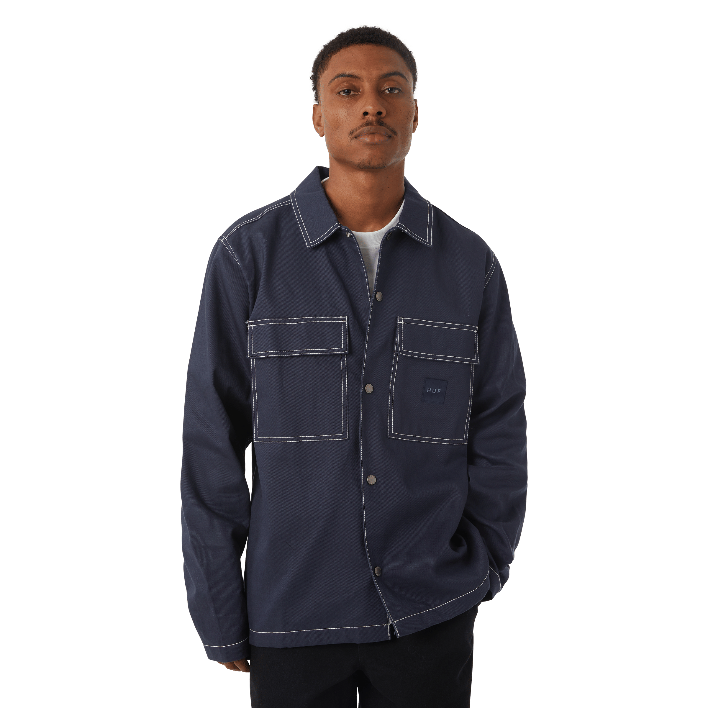 HUF Mason Shacket (Navy)