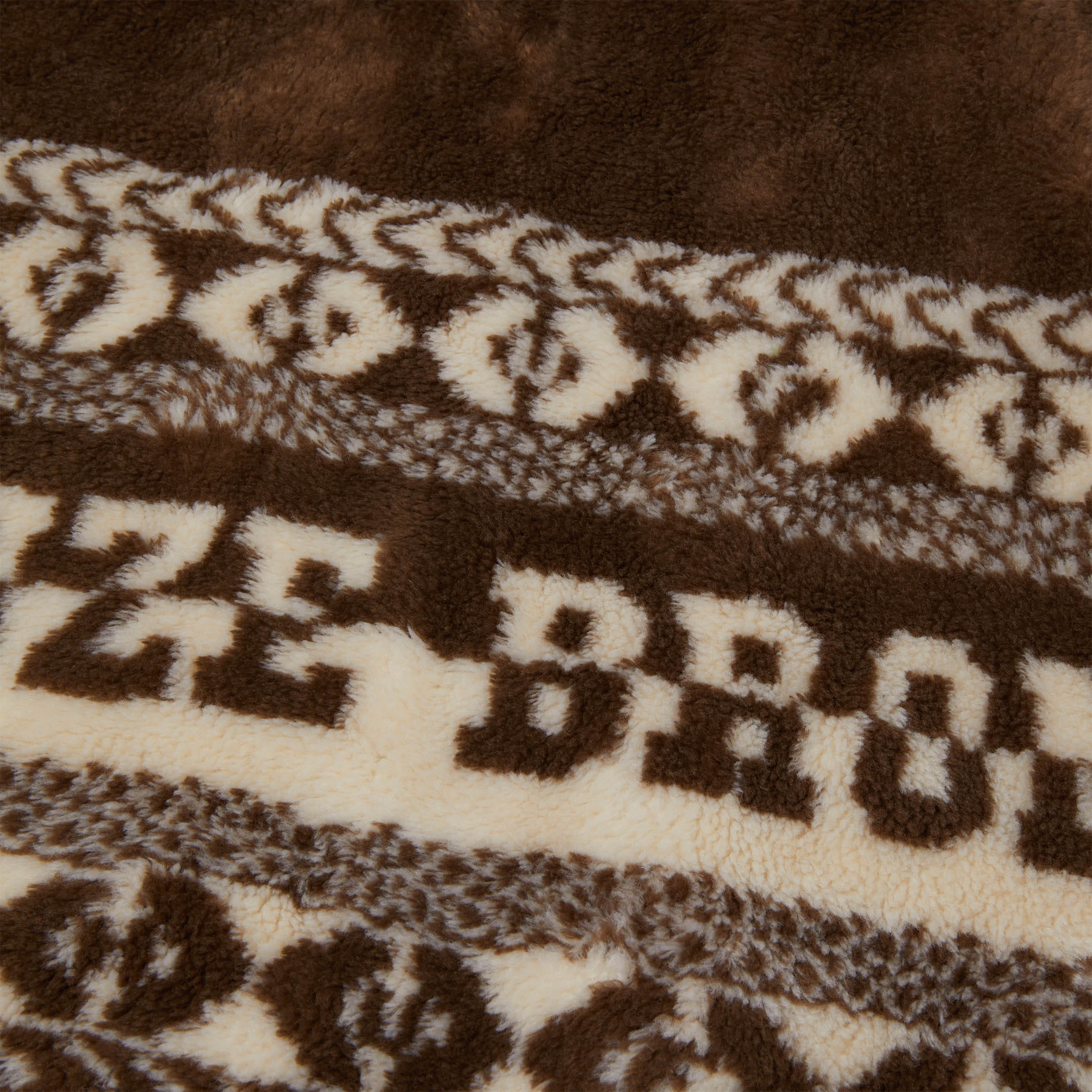 HUF x Bronze High Pile Full Zip Fleece Brown