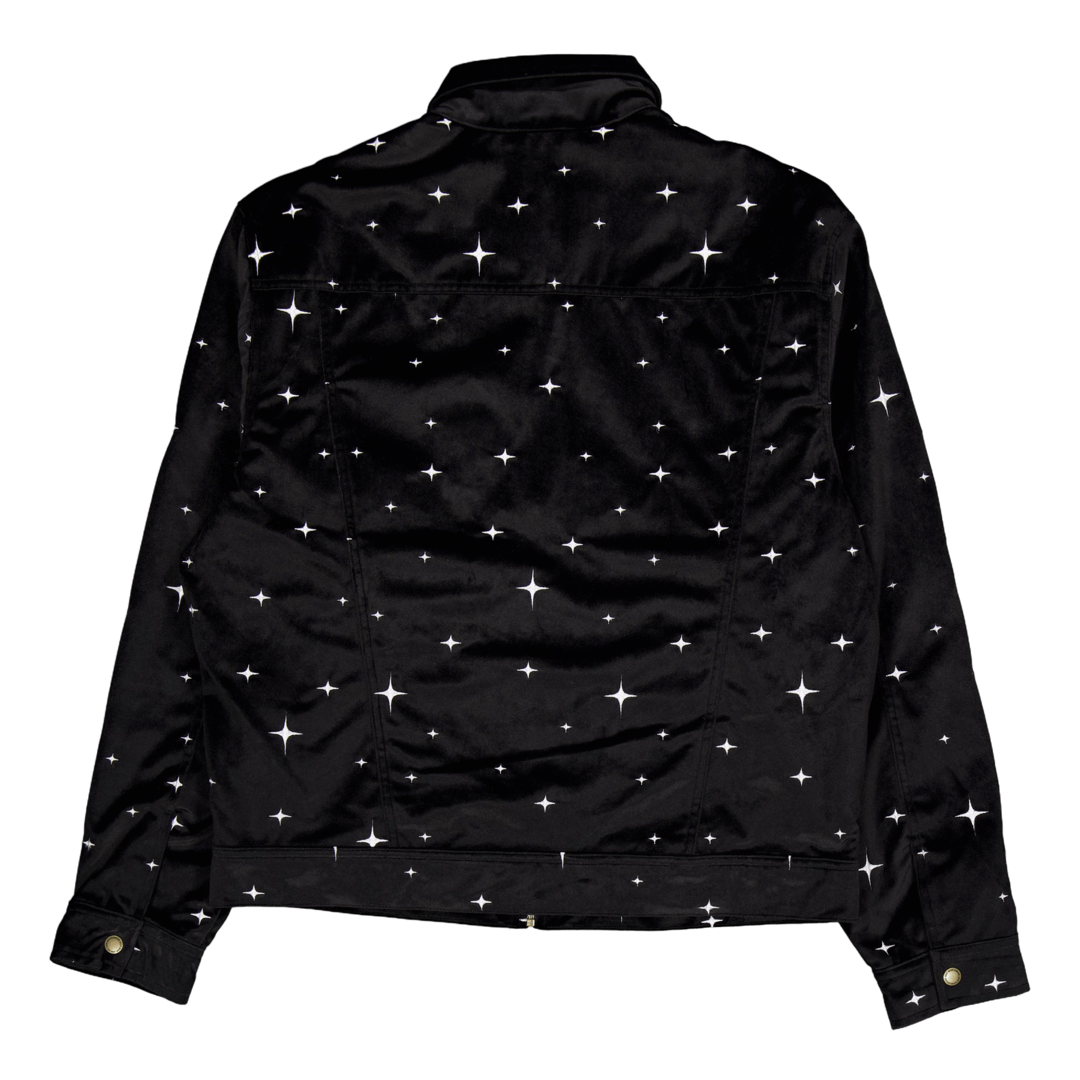 HUF Galaxy Velvet Trucker Jacket Black