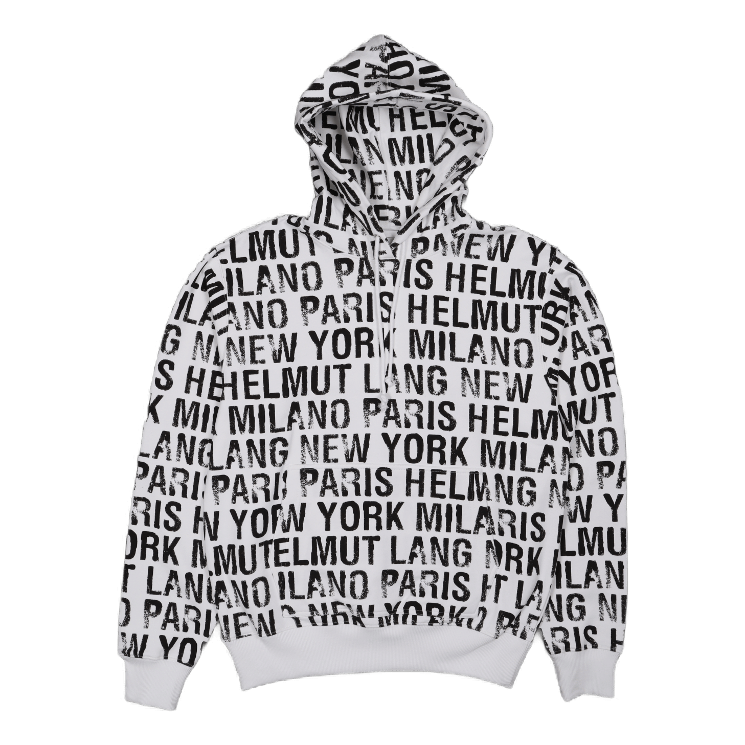 Helmut Lang All Over Hoodie.all White