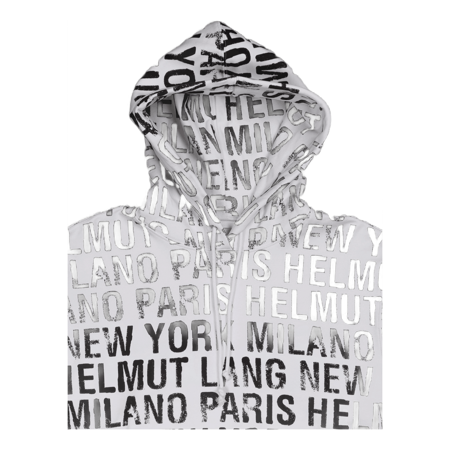 Helmut Lang All Over Hoodie.all White
