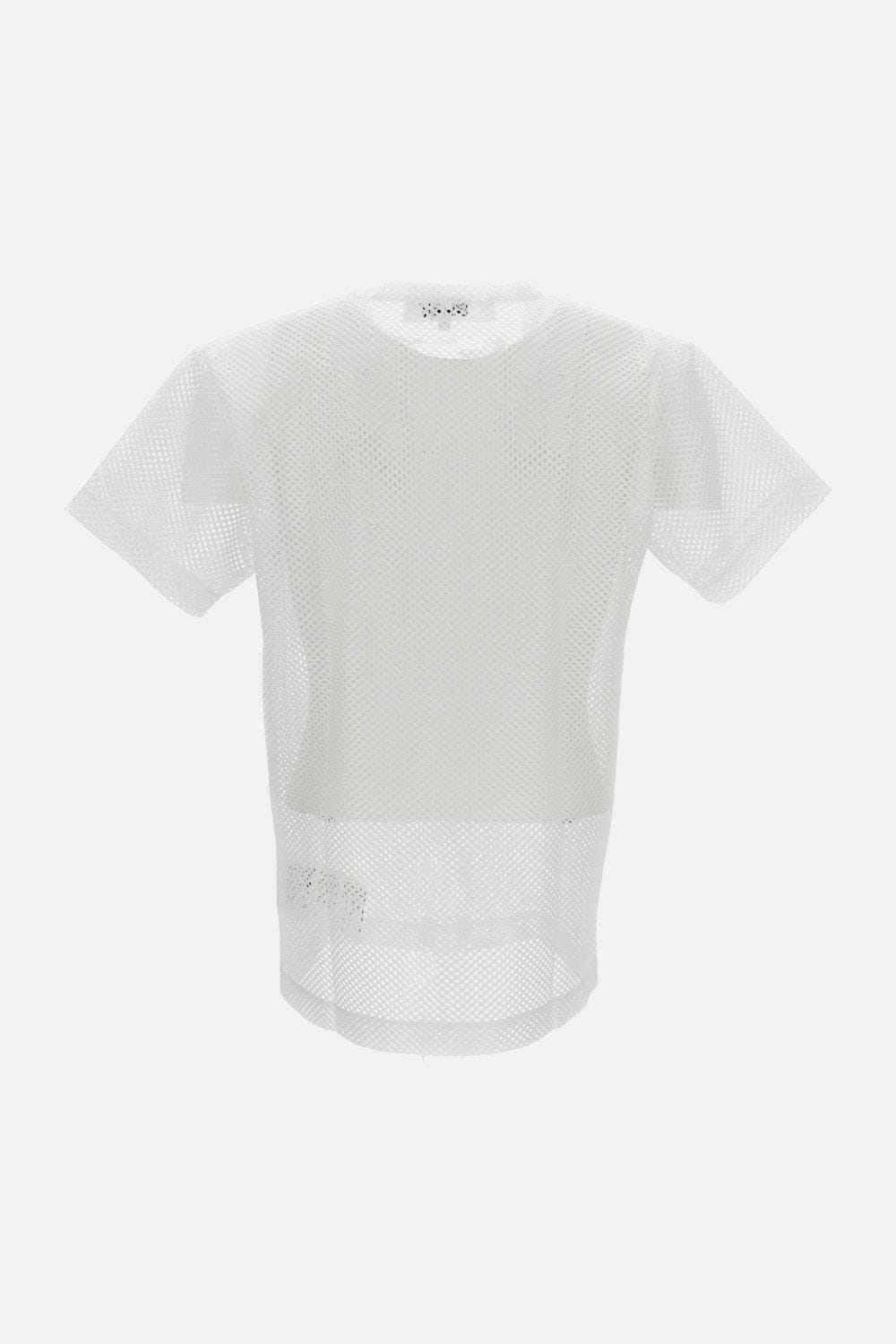 Comme des Garçons Play T - SHIRT IN RETE EMBLEM CUORE ROSSO