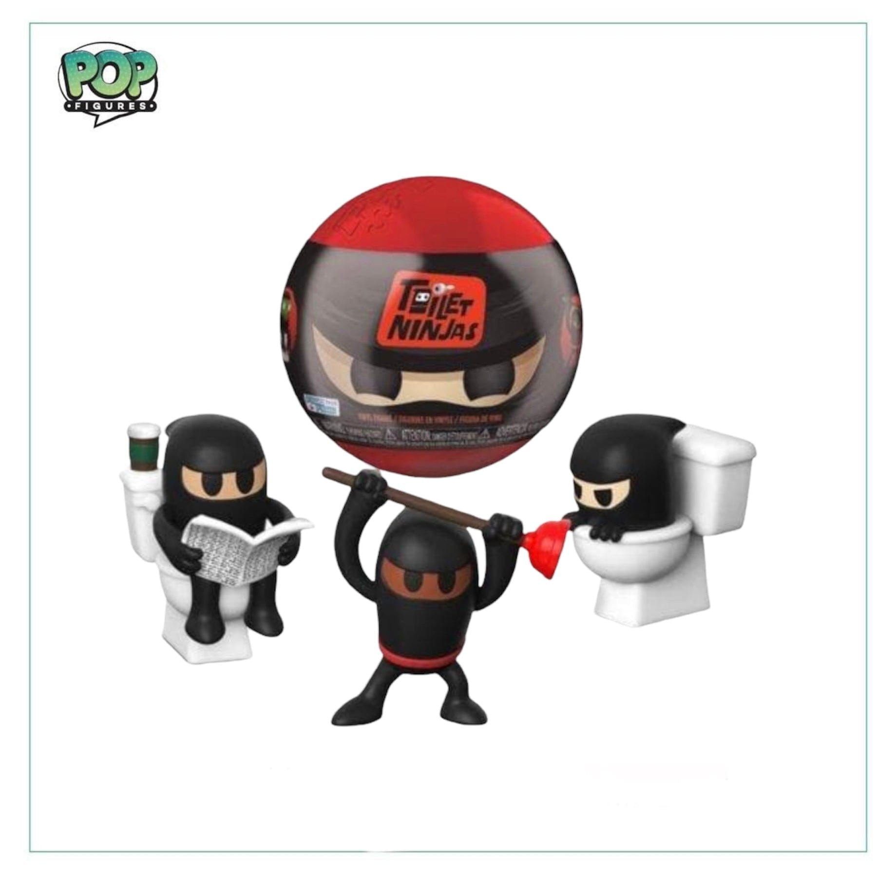 capsule Toilet Ninjas Mystery Vinyl Figure! - Paka Paka - Blind Capsule