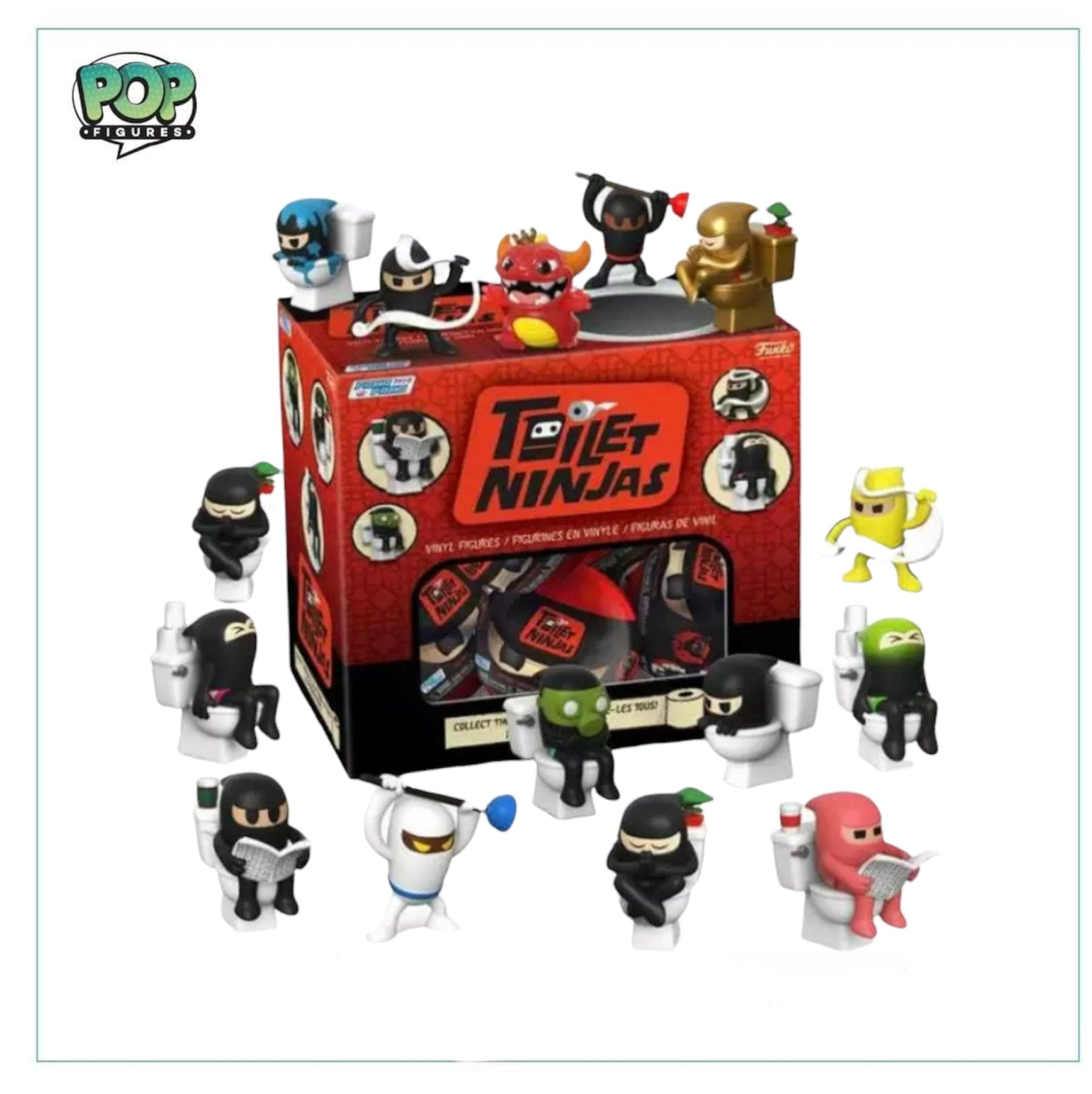 capsule Toilet Ninjas Mystery Vinyl Figure! - Paka Paka - Blind Capsule