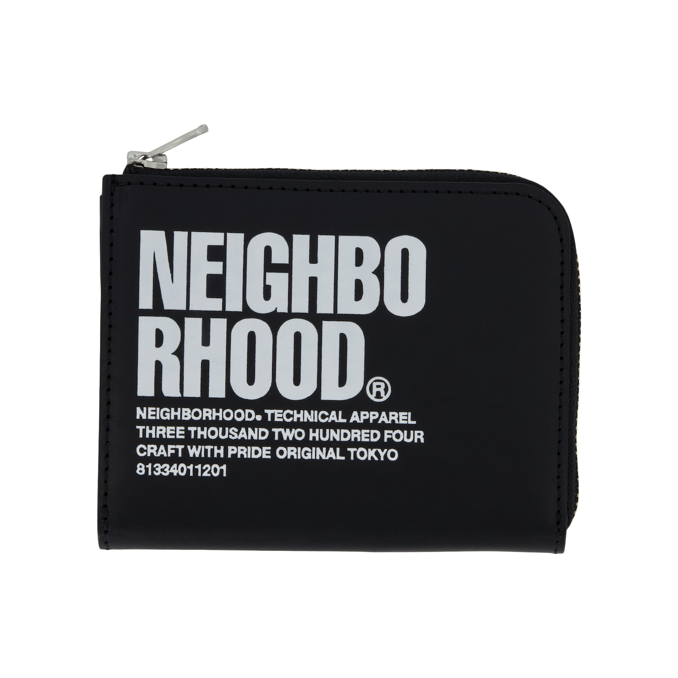 Neighborhood Id L - shaped Fastener Wallet Black