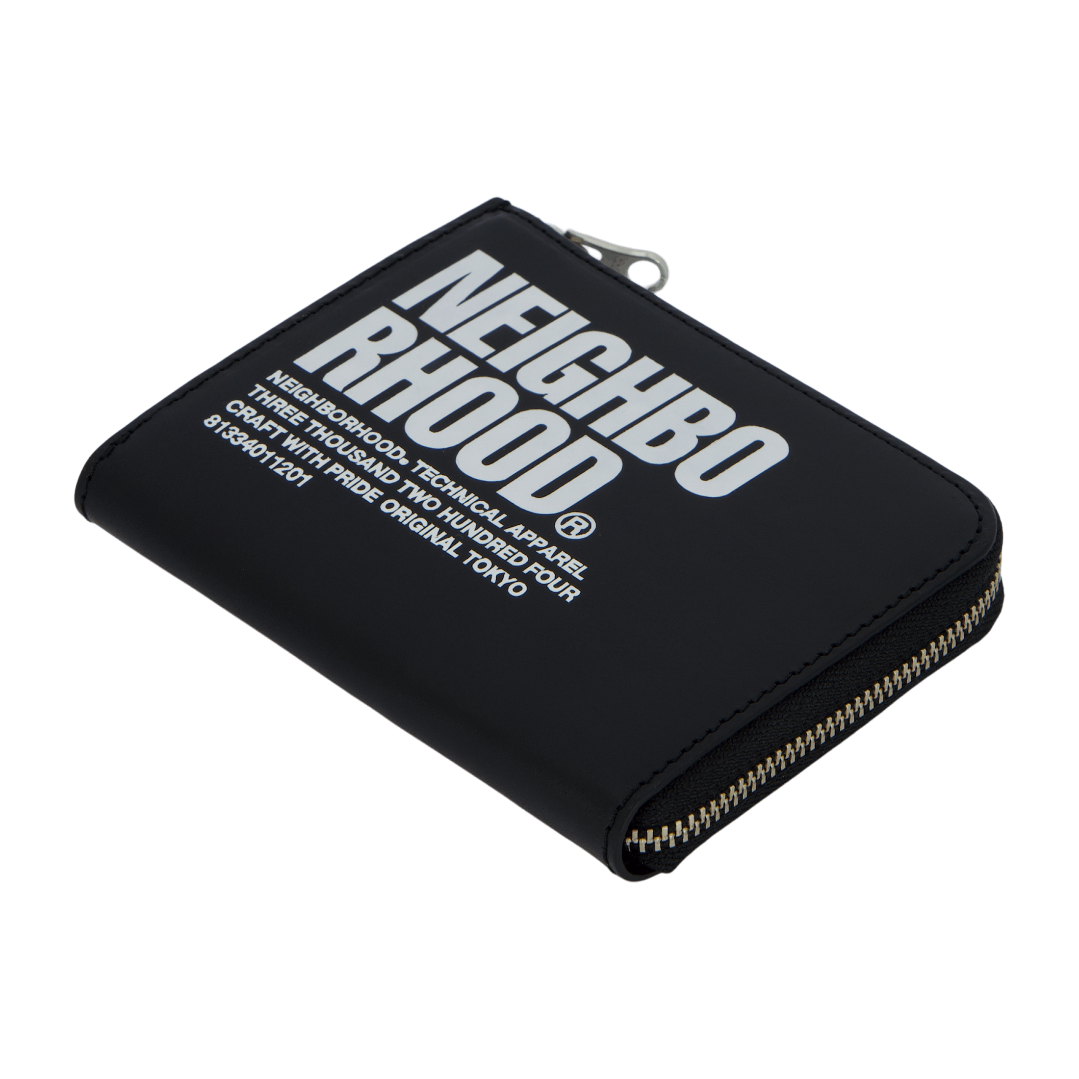 Neighborhood Id L - shaped Fastener Wallet Black