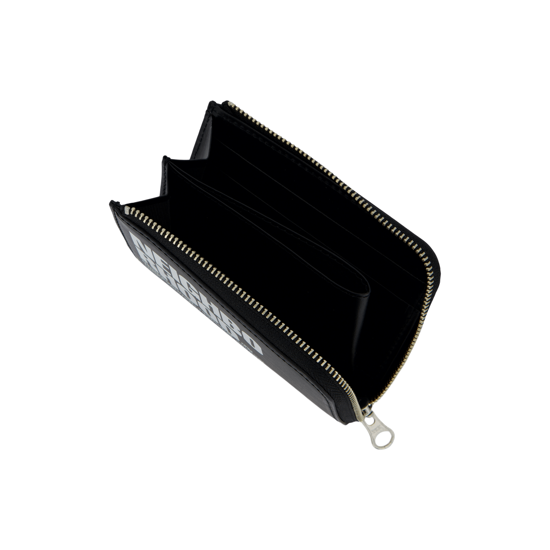 Neighborhood Id L - shaped Fastener Wallet Black