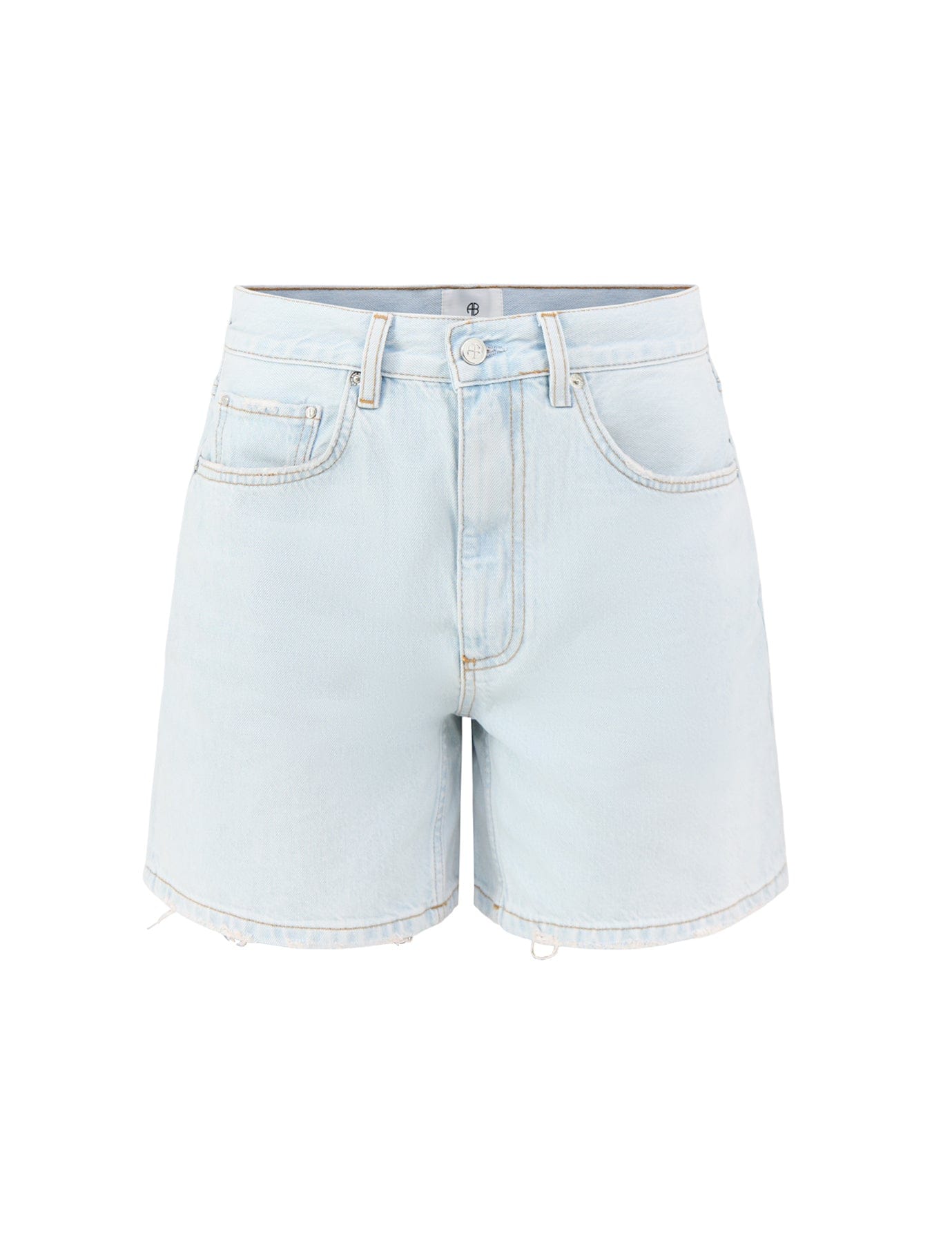 Anine Bing Delaney Denim Shorts Blue