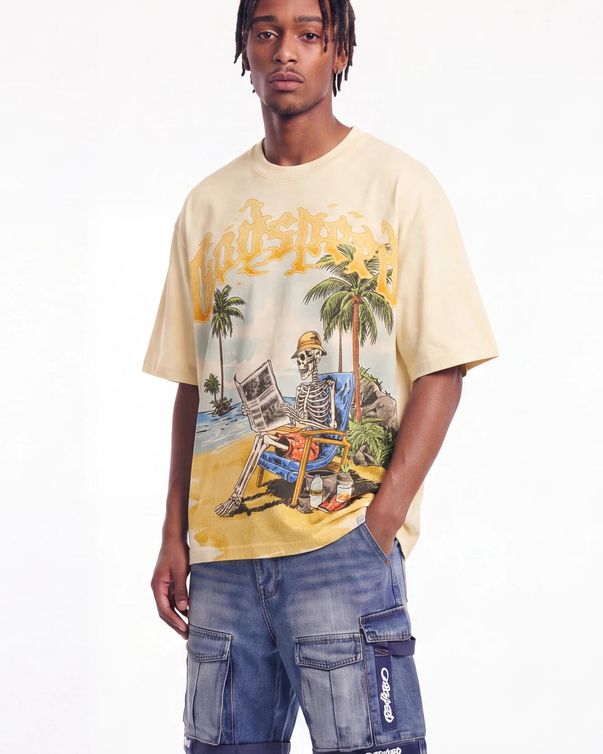 Godspeed Skeleton Beach II NG T-Shirt Bone