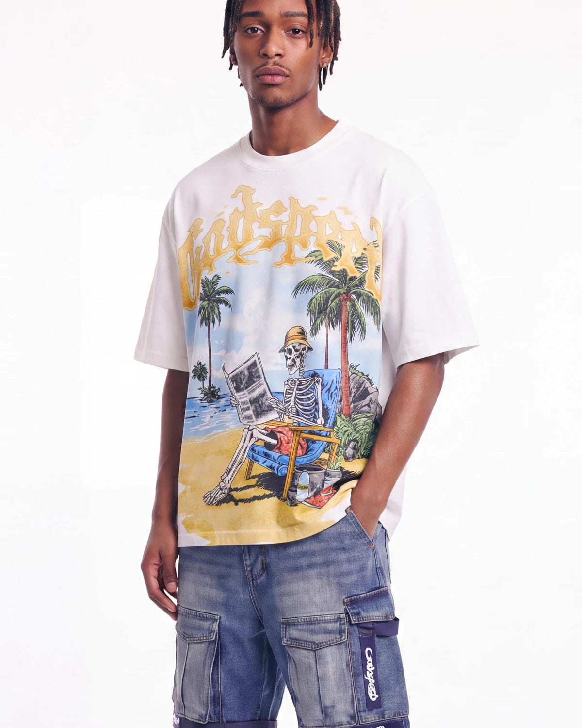 Godspeed Skeleton Beach II NG T-Shirt White