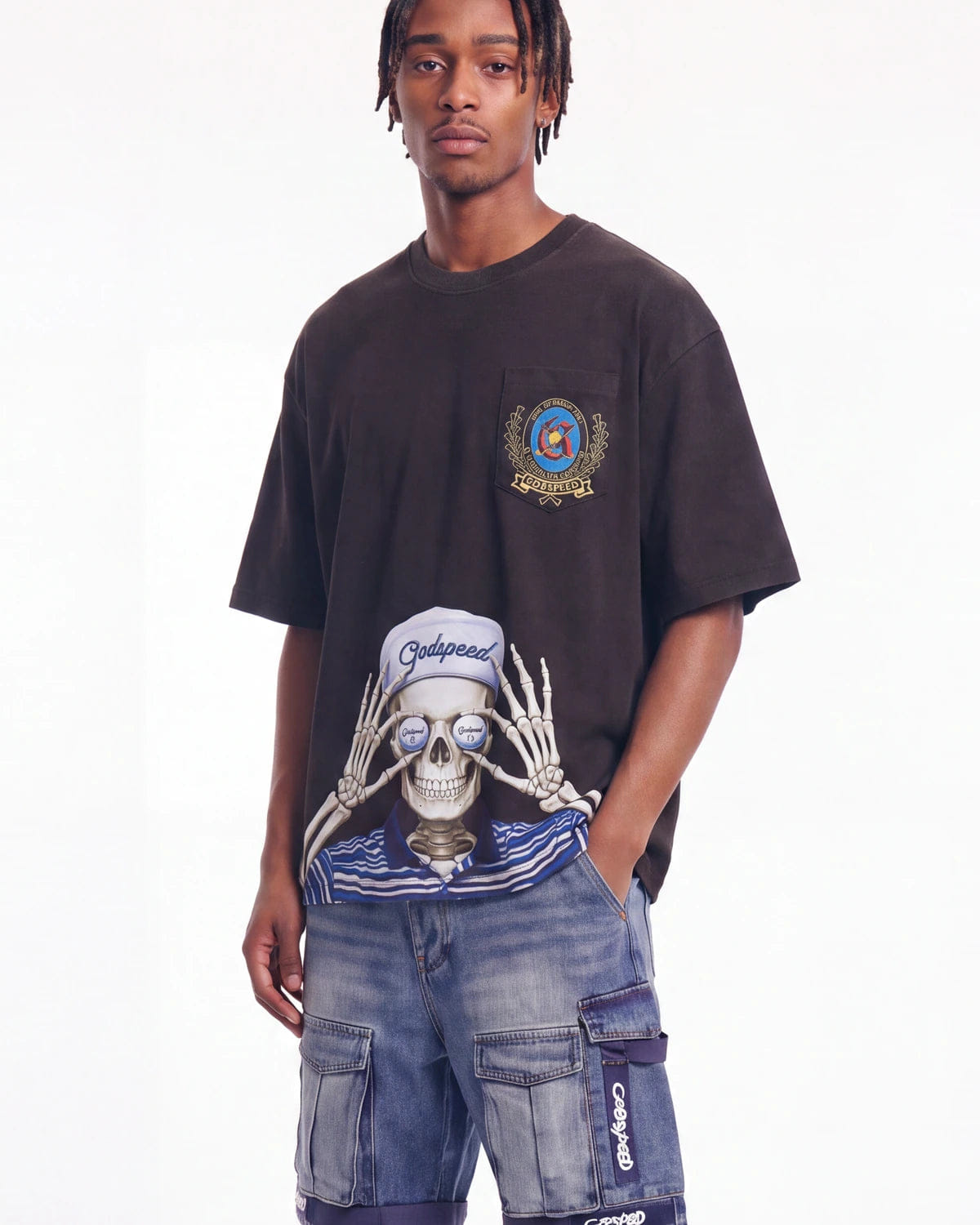 Godspeed Golf Days Pocket T-Shirt Black
