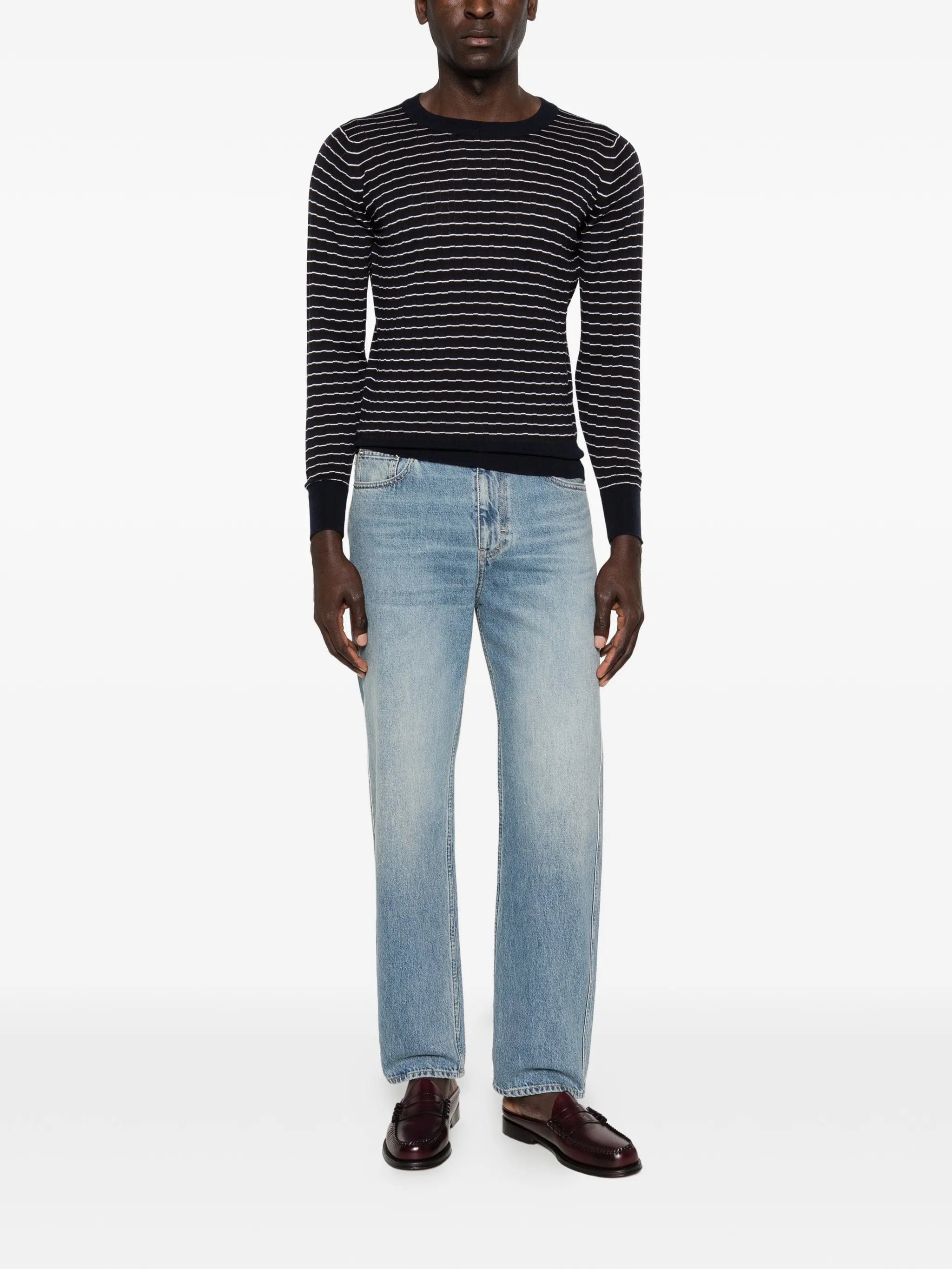 Wales Bonner x John Smedley striped T - shirt