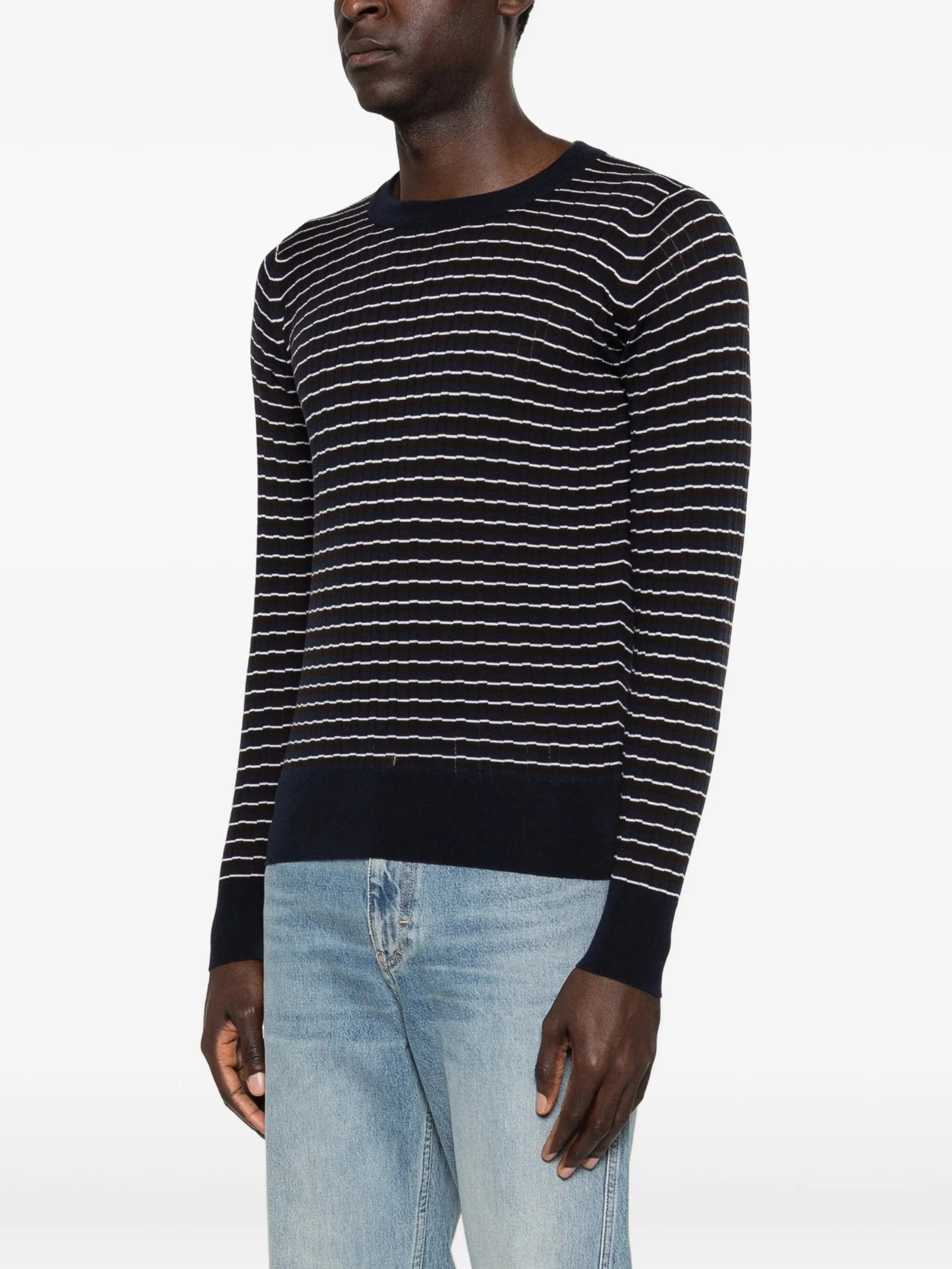 Wales Bonner x John Smedley striped T - shirt