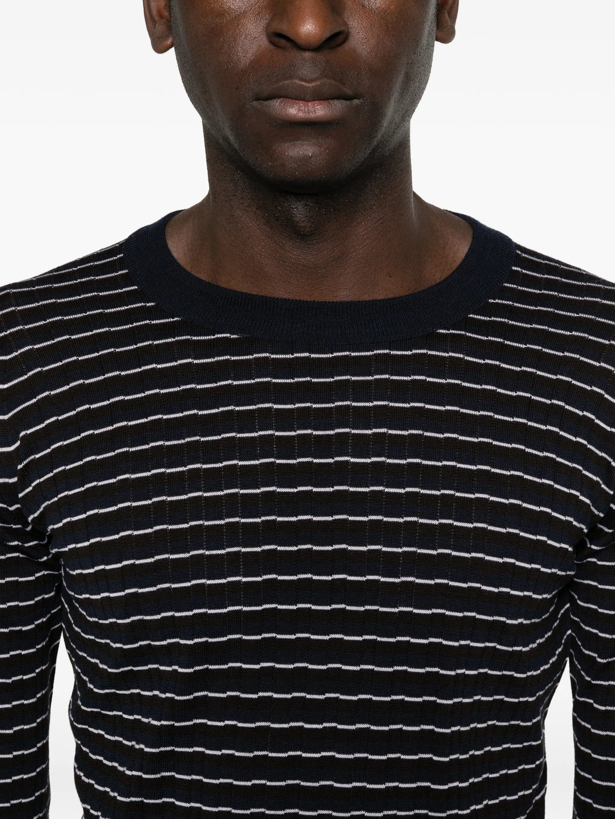Wales Bonner x John Smedley striped T - shirt