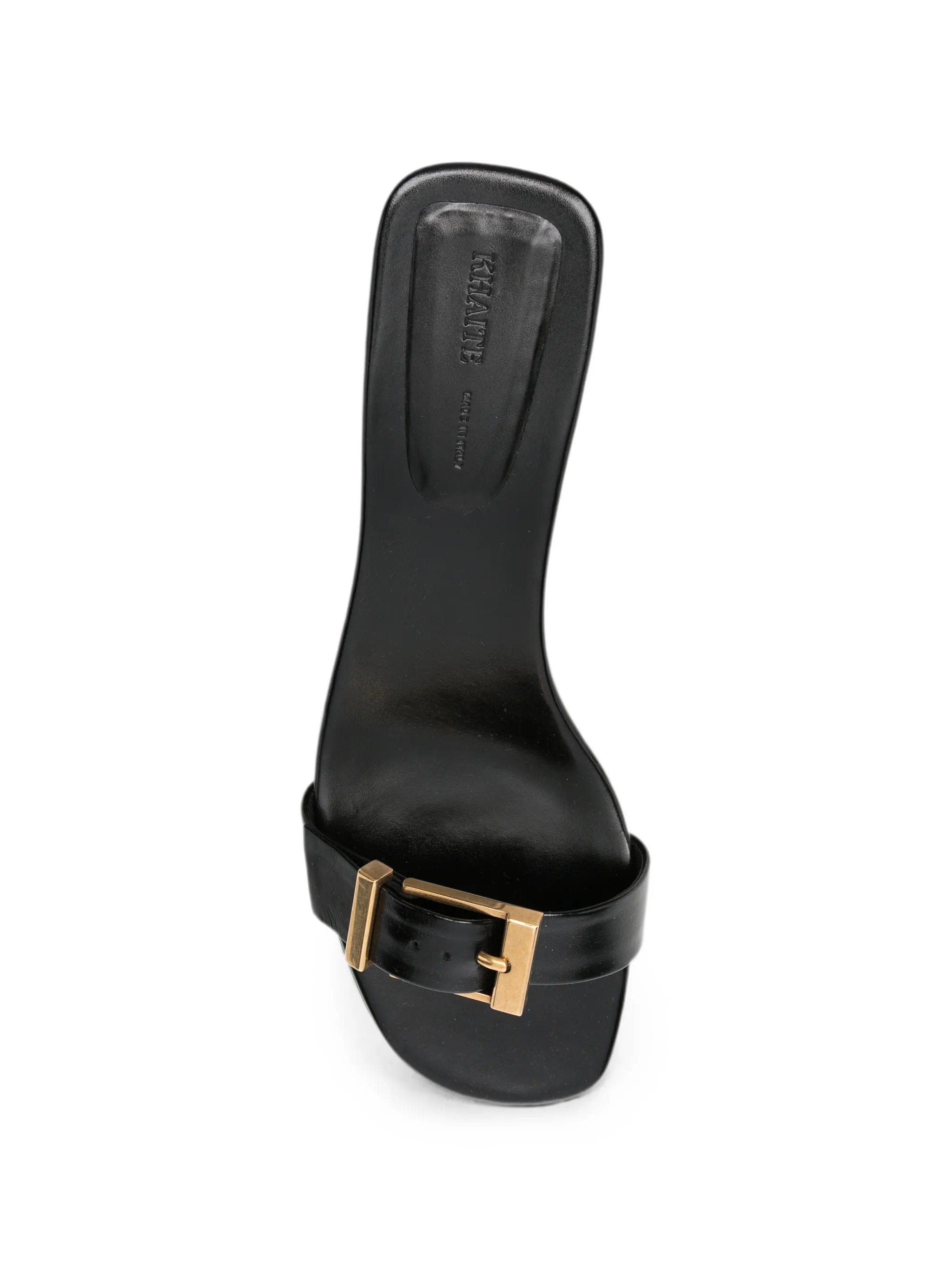 Khaite Manhattan buckle - detail wedge sandals