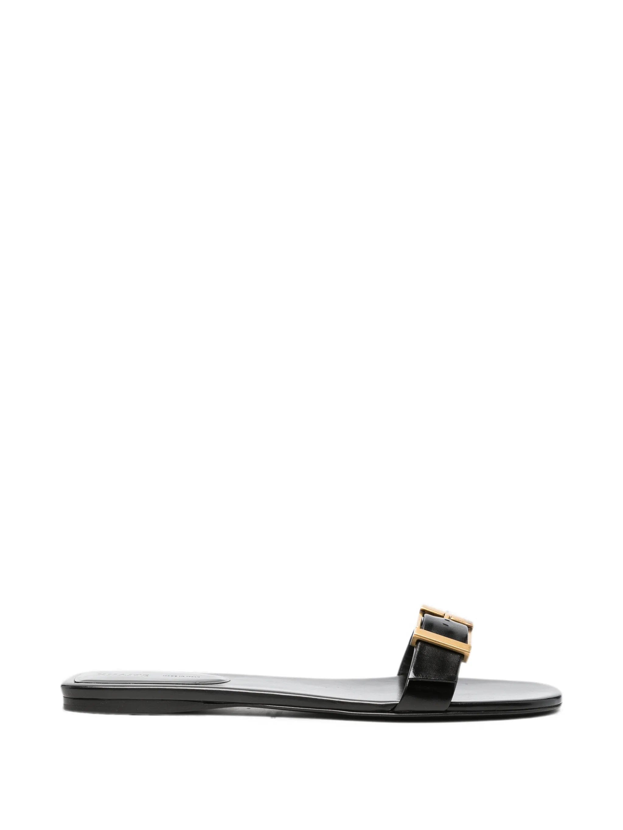 Khaite Manhattan buckled - strap flat sandals