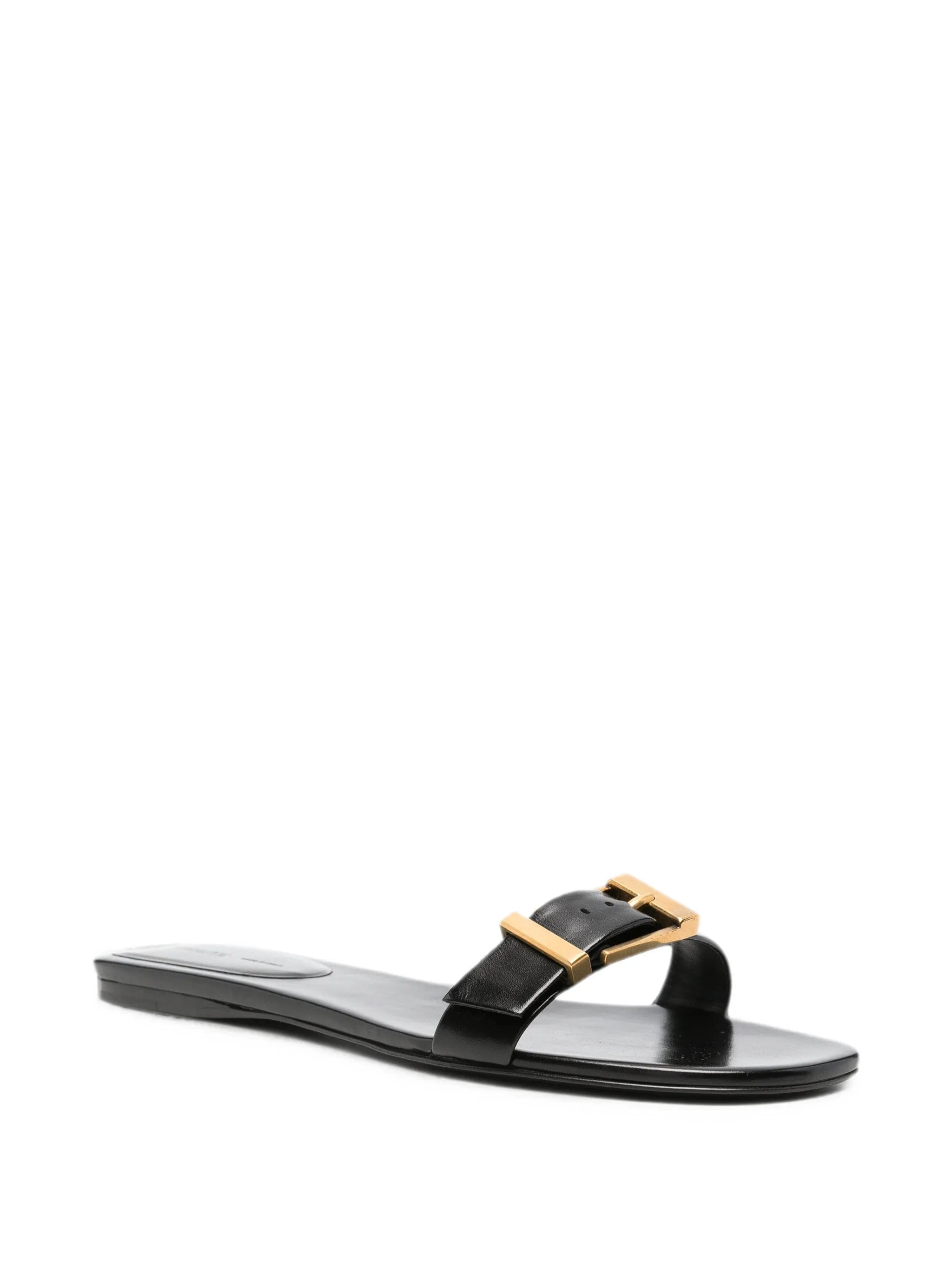 Khaite Manhattan buckled - strap flat sandals