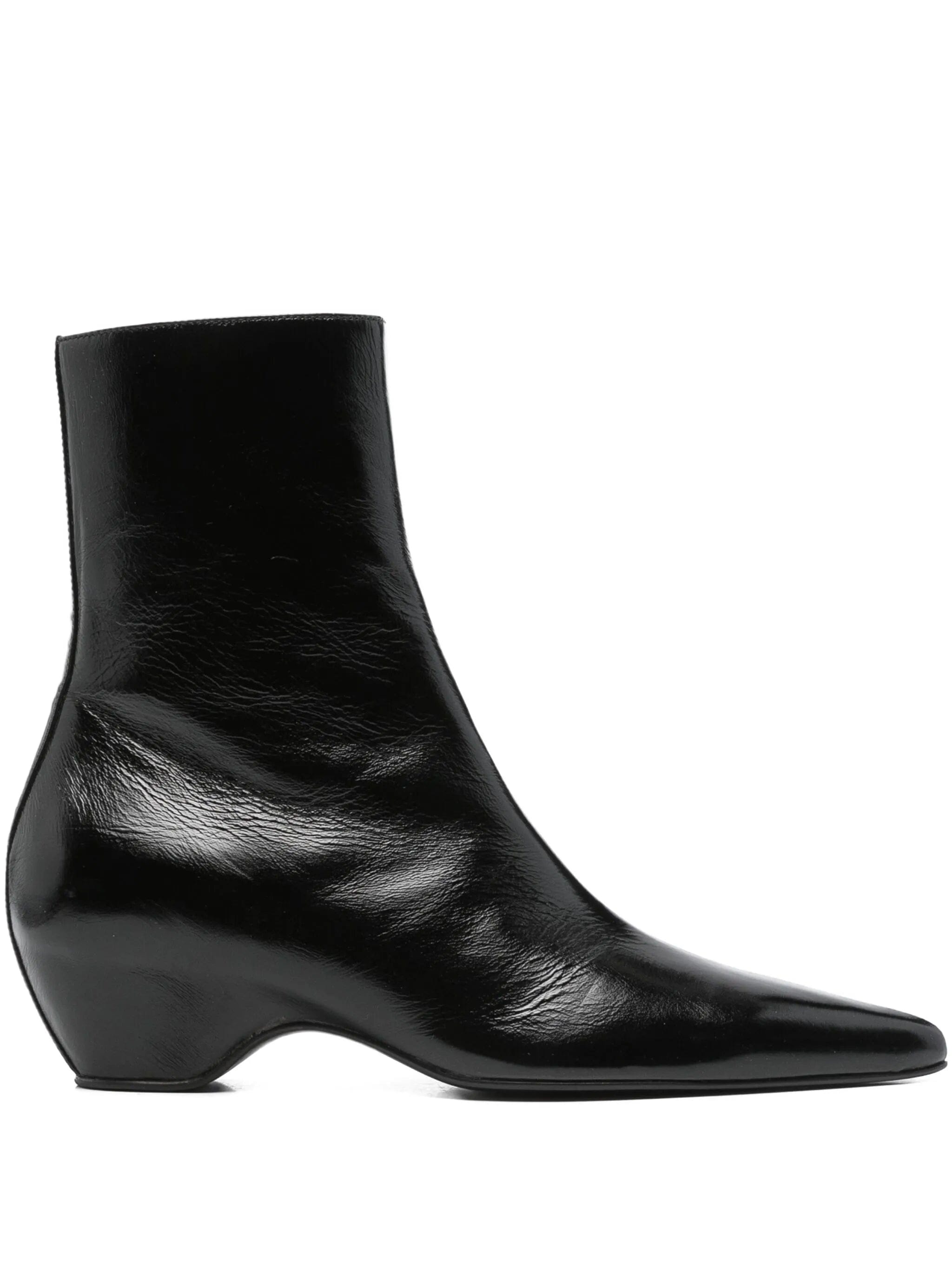 Khaite Arizona pointed - toe calf leather ankle boots