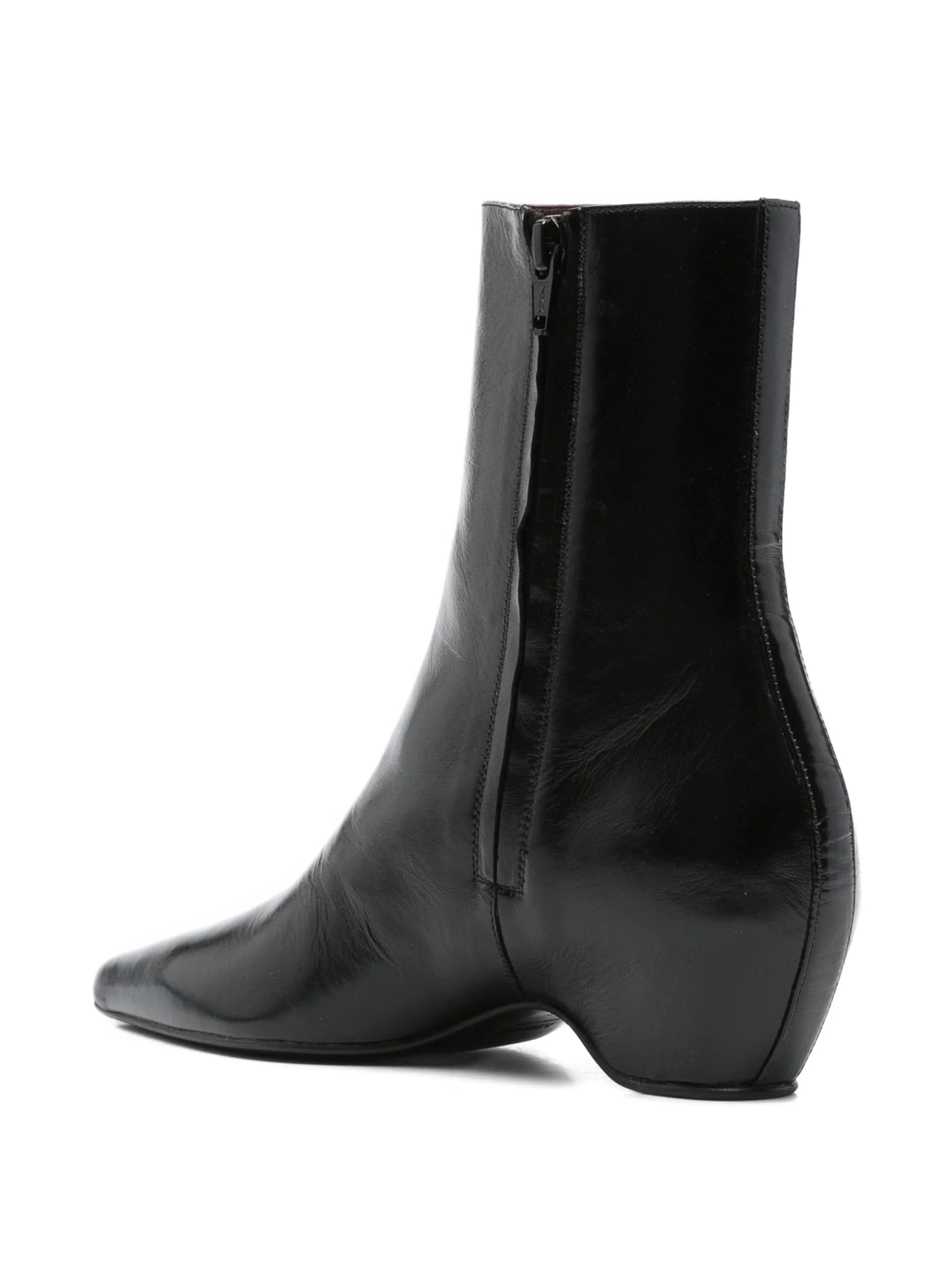 Khaite Arizona pointed - toe calf leather ankle boots
