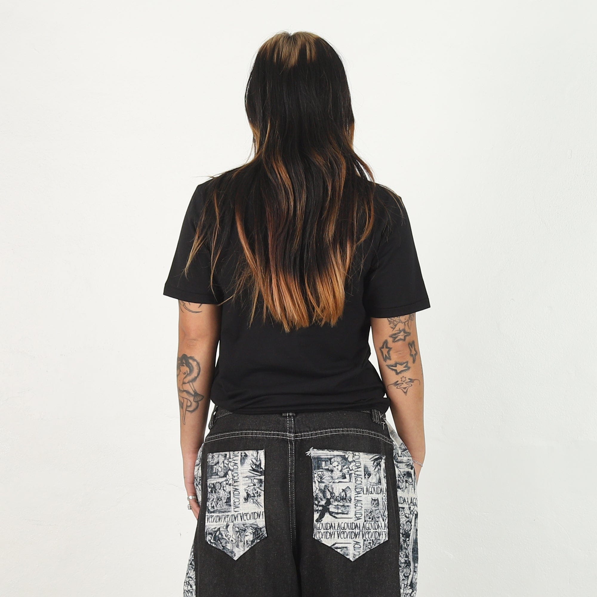 A Bathing Ape W' ABC Camo Big Baby Milo T - Shirt - Black/Pink