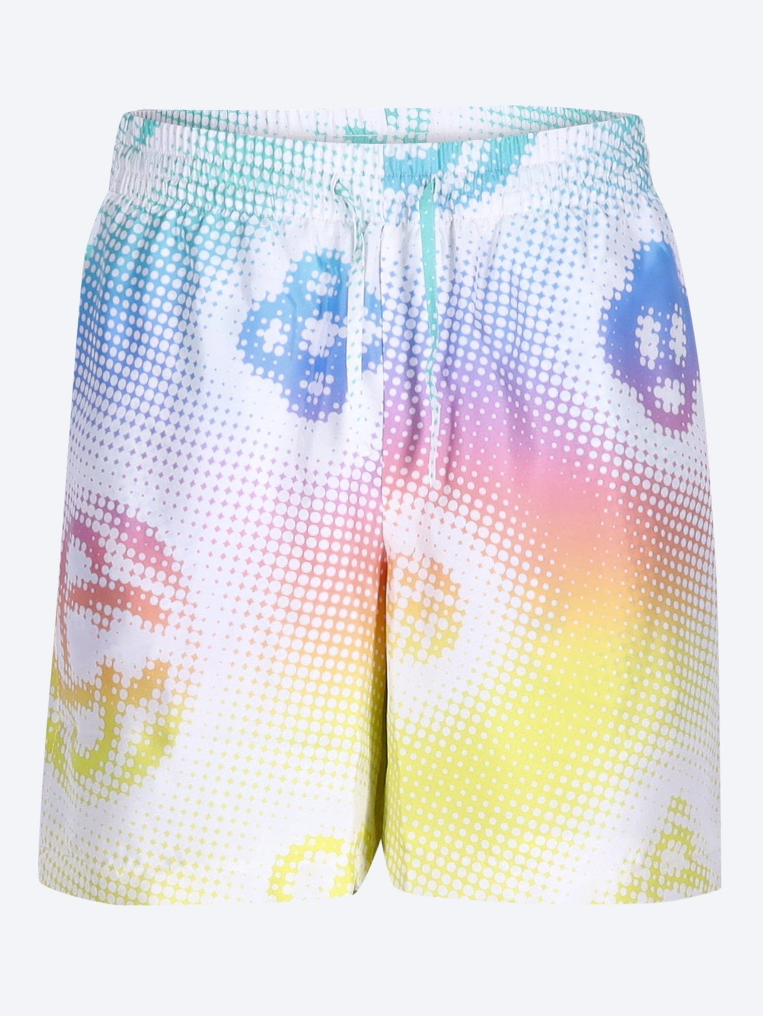 Casablanca Half tone logo silk shorts
