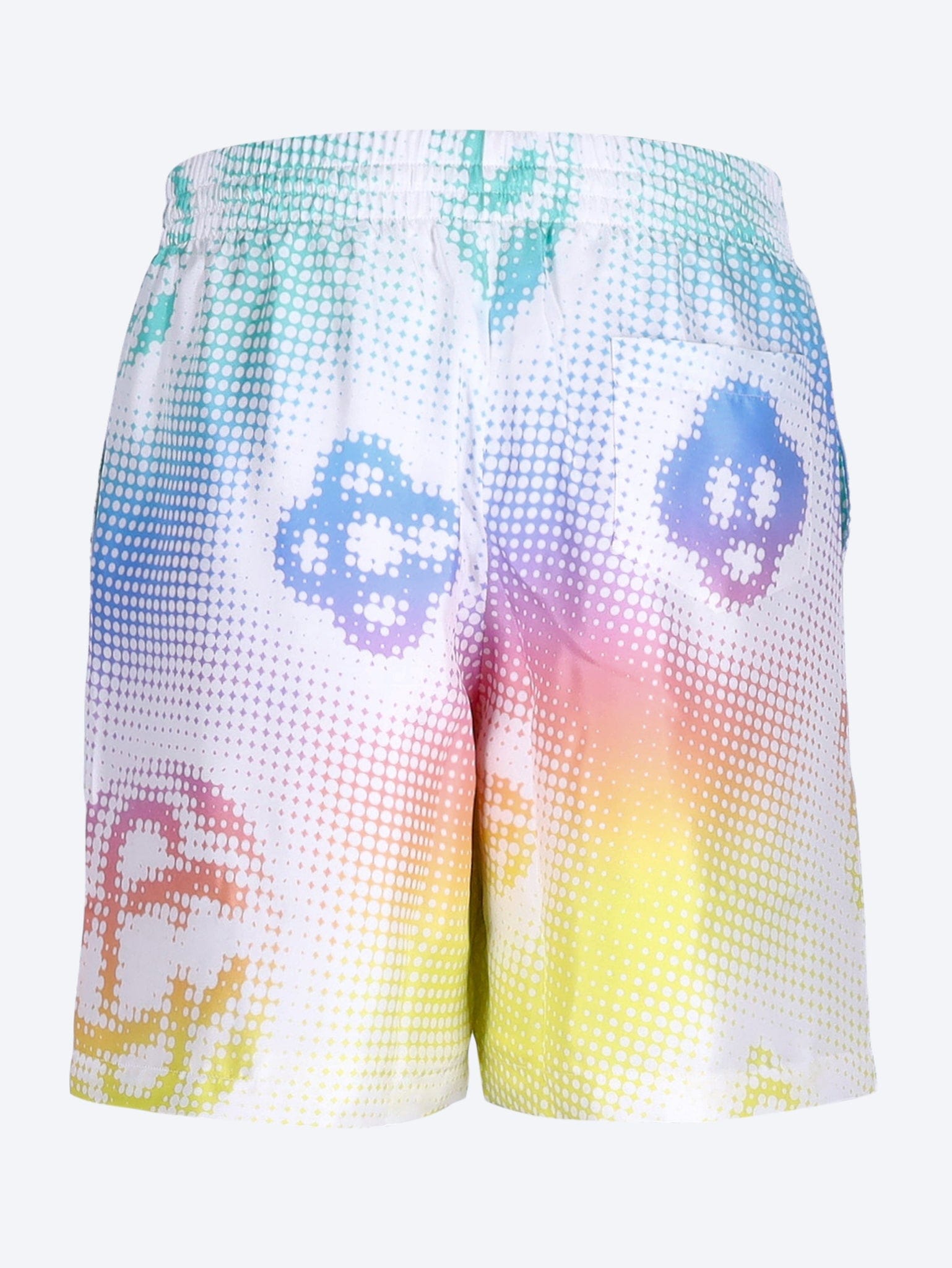 Casablanca Half tone logo silk shorts