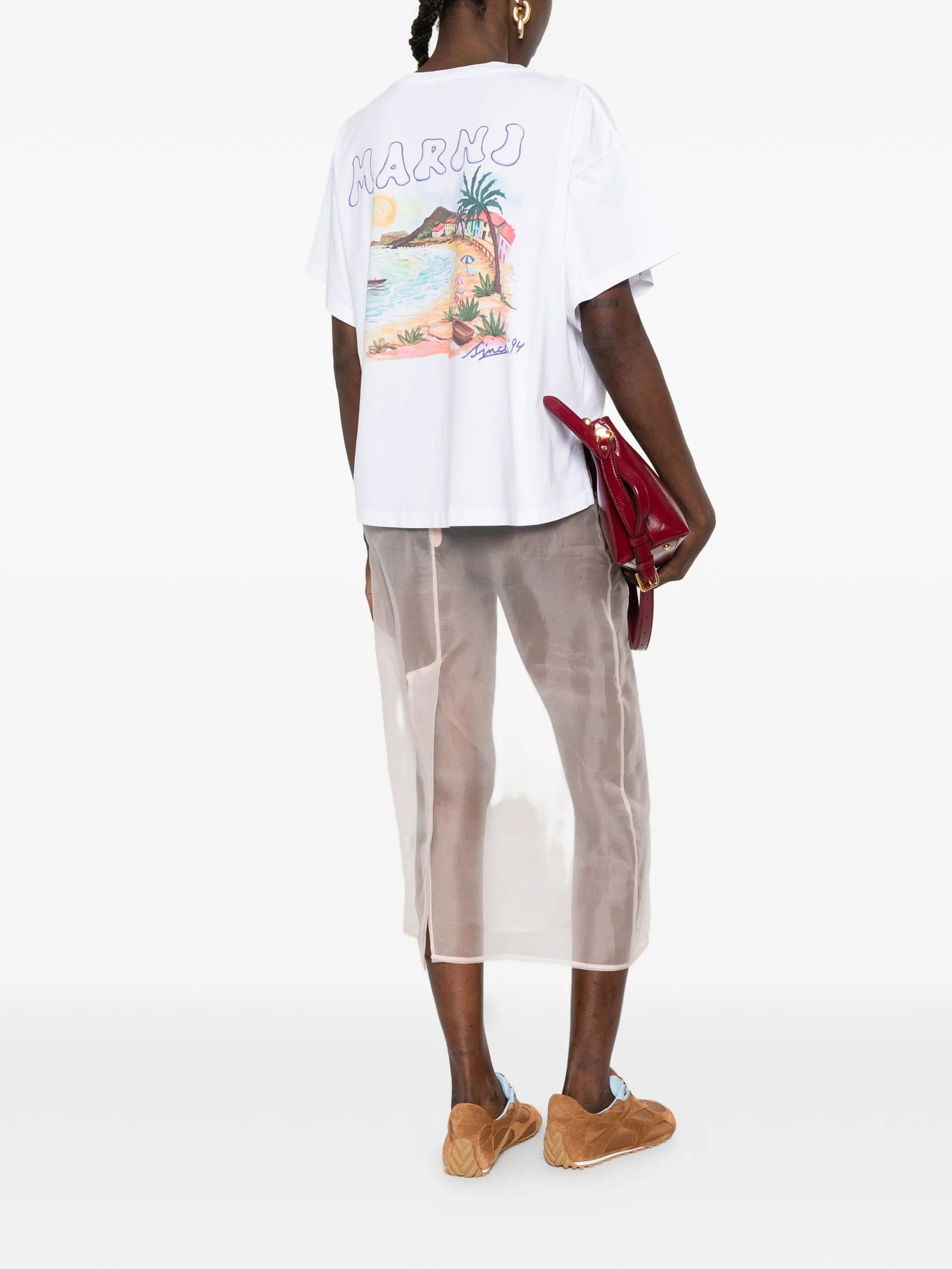 Marni logo - print T - shirt