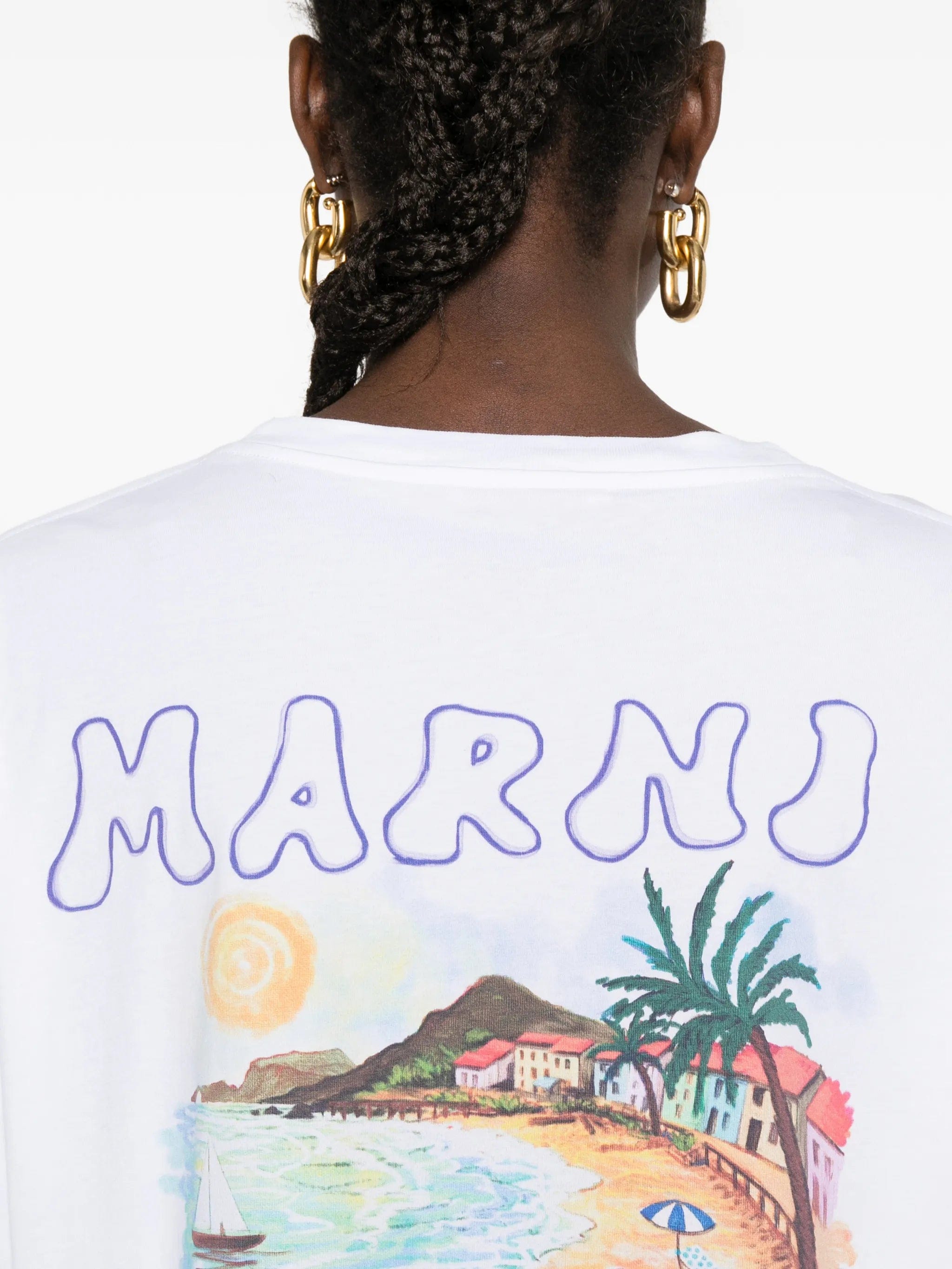 Marni logo - print T - shirt