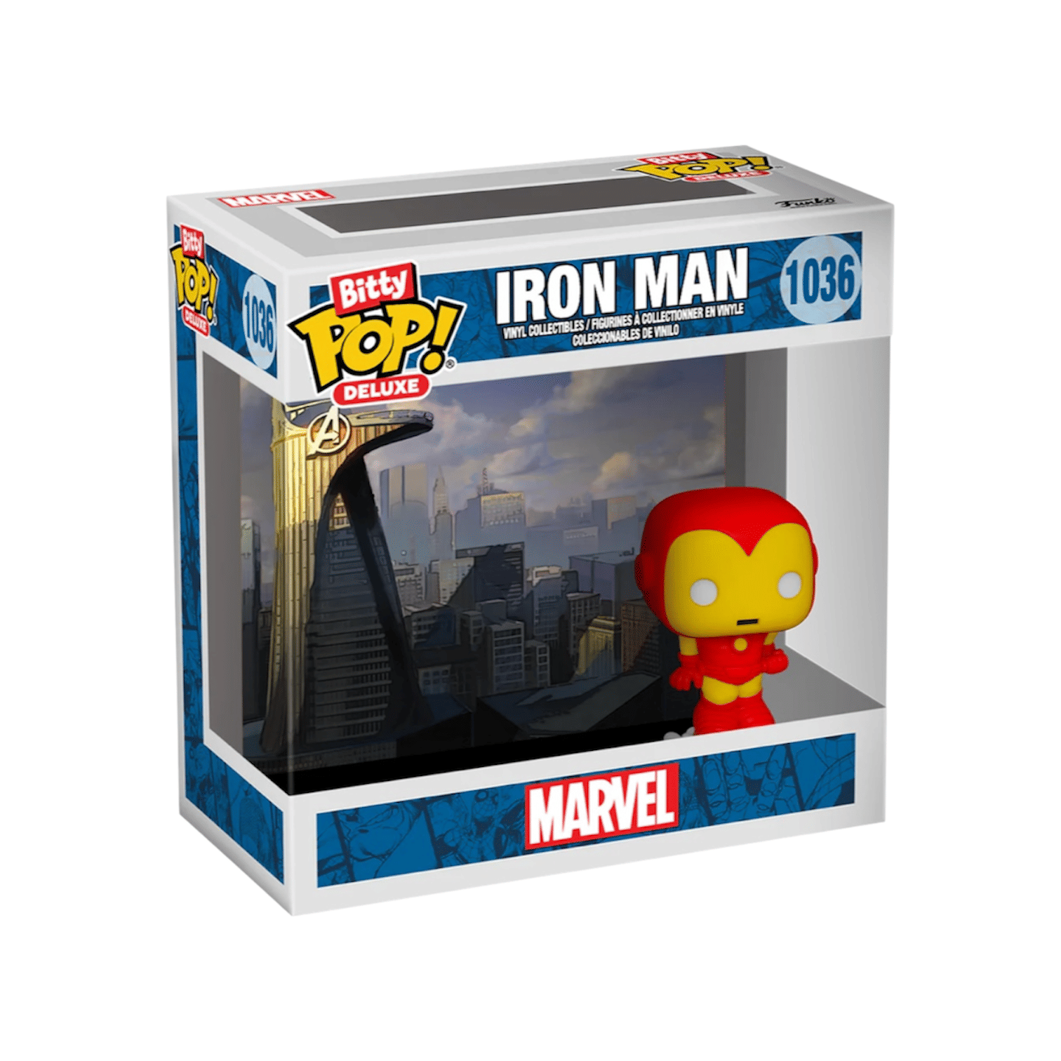 Pop Figures | Funko | Pop Funko | Funko Pop Iron Man #1036 Bitty Pop Deluxe - Iron Man: Stark Tower