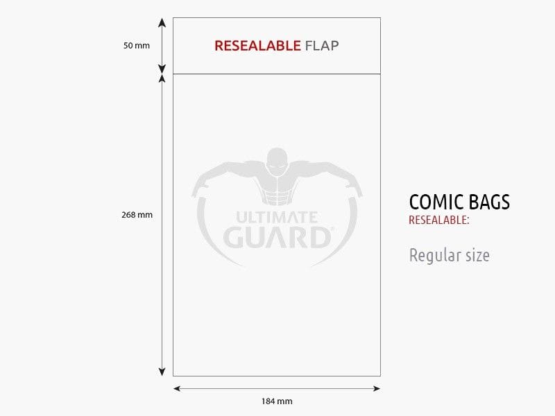 Ultimate Guard: Comic Bags – Resealable – Regular Size