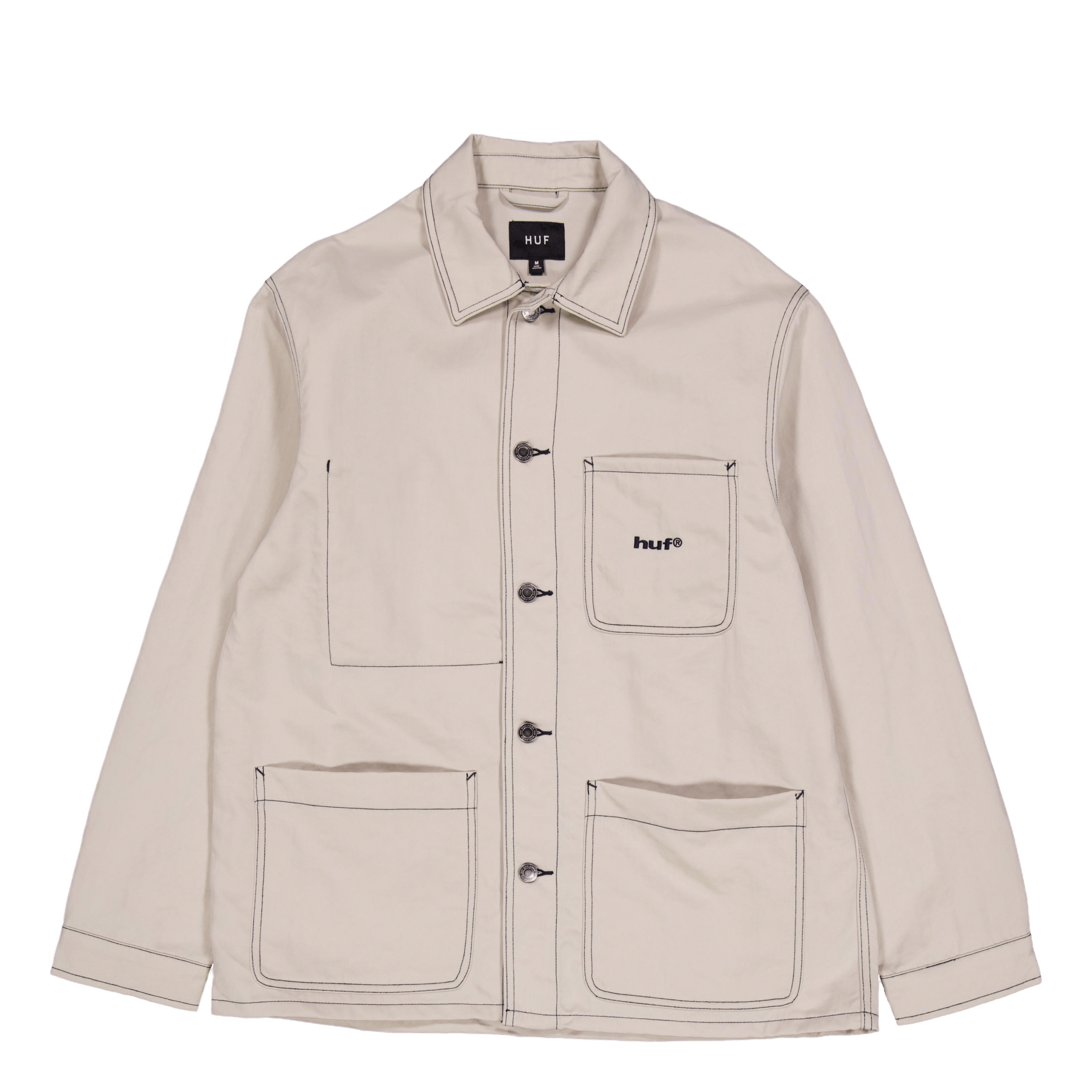 HUF Contrast Nylon Chore Jacket Cream