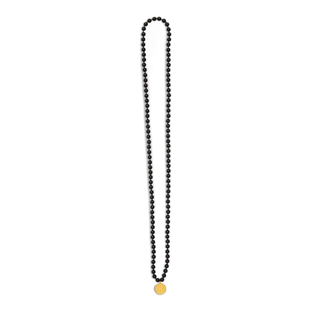 ALO Yoga alo Black Onyx Mala Necklace